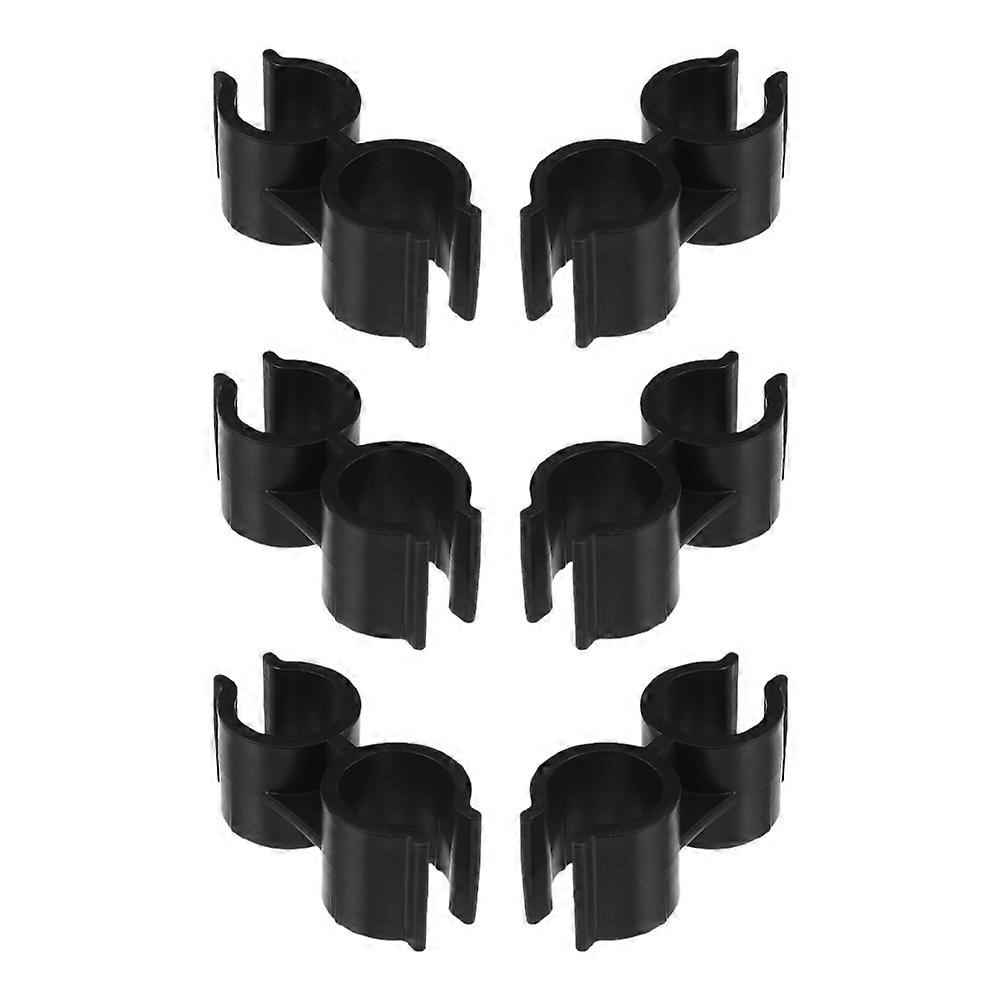 Pole Connection Clip Double Tube Clamp 6Pcs Secure Cleaning Accessory