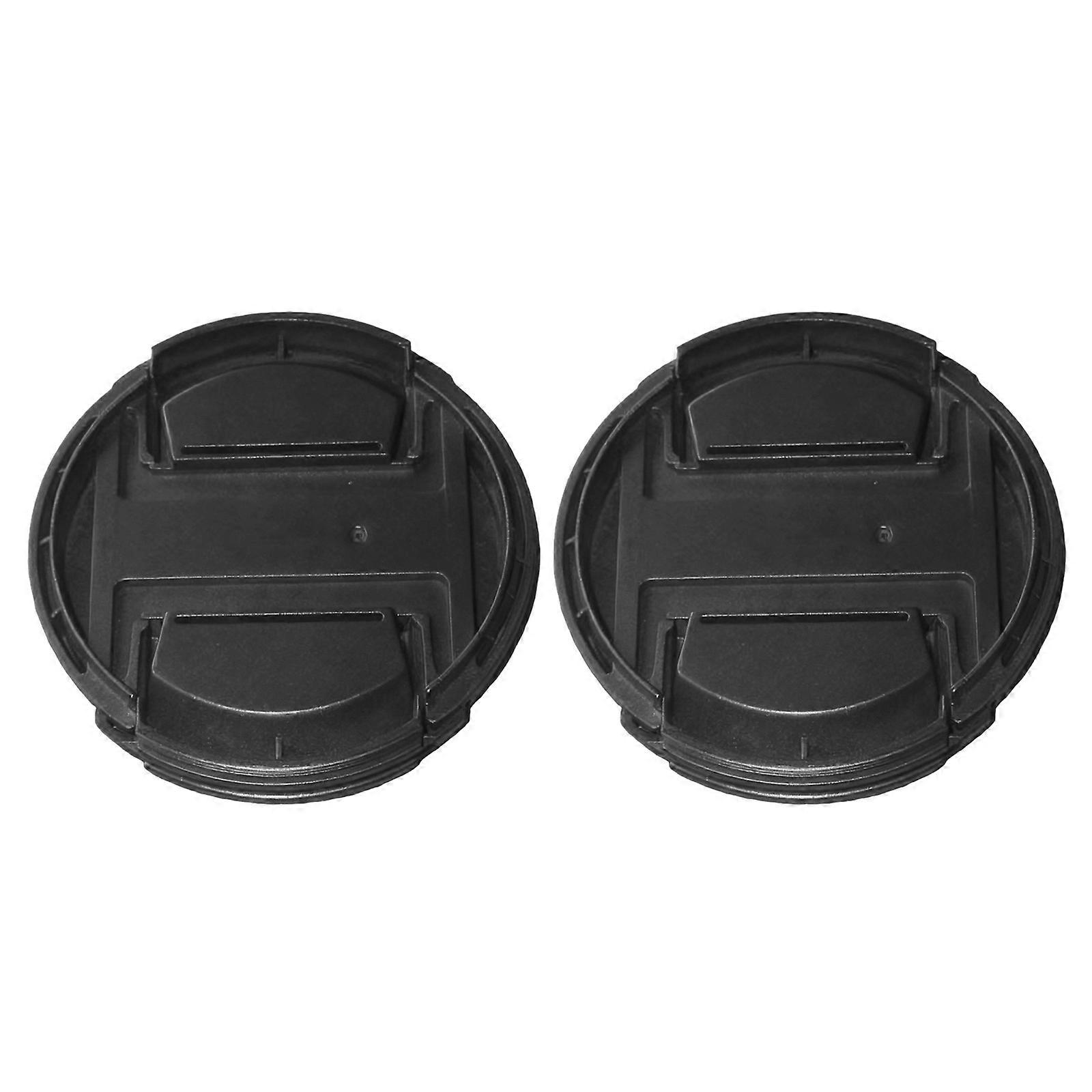 Set of 2 Piece Aesthetic 49mm Camera Lens Protector Minimalist No Text Design Secure Inner Clip System Anti Drop Multicolor