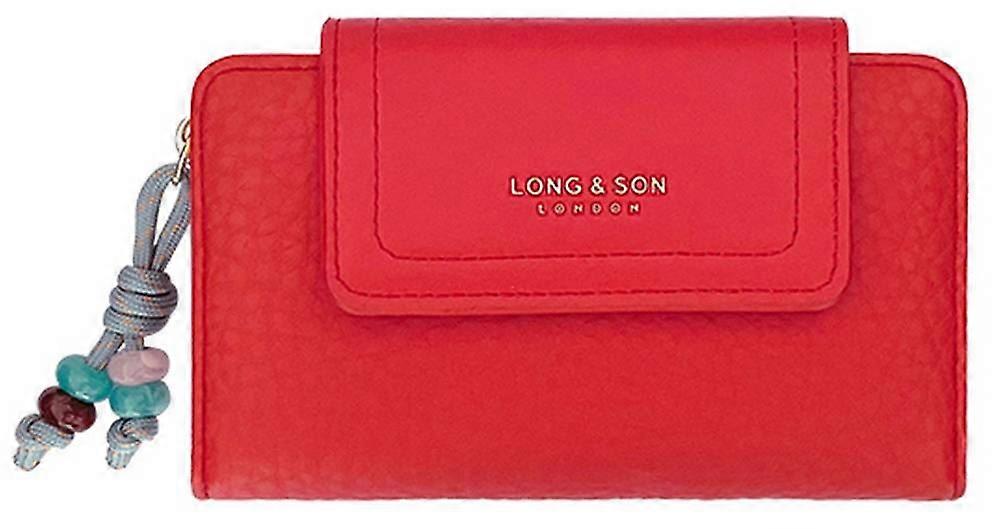 Long and Son Flap Top Purse - Red