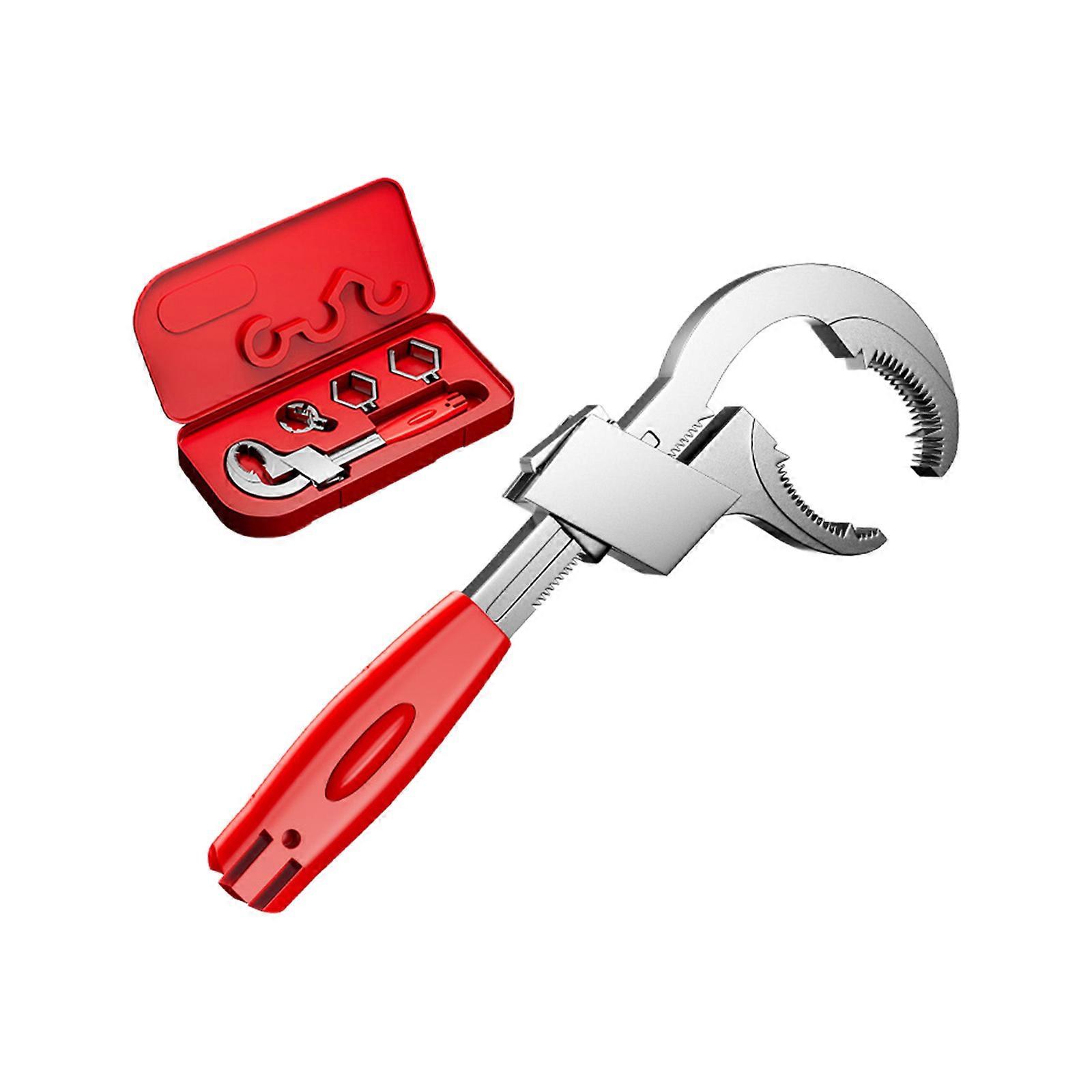 Heavy Duty Adjustable Double Ended Sink Wrench Tool For Plumbing Repairs Disassembly Assembly And Tight Space Operation Multicolor