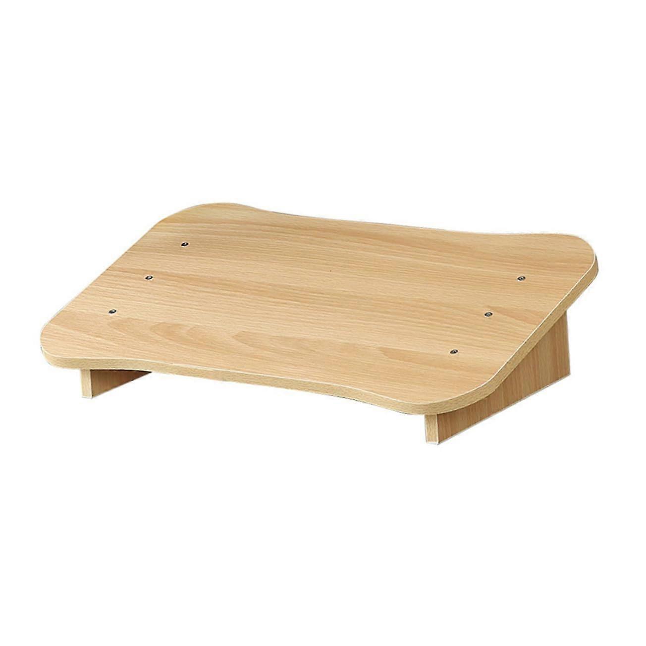 Under Desk Wooden Foot Rest Ergonomic Tilted Platform for Office Home Lightweight Portable