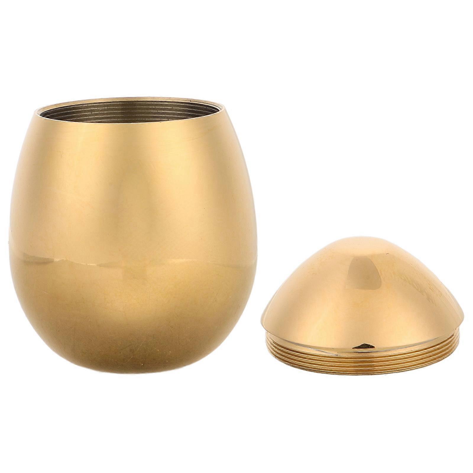 Cremation Urn Stainless Steel for Storage Use Egg Shaped