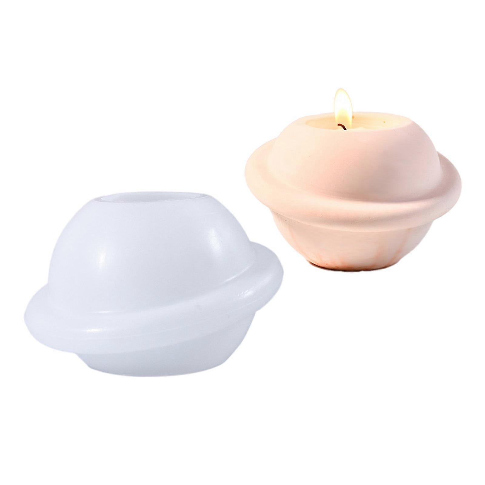Rotating Planet Candle Holder Mold High Quality Silicone Mold For DIY Planet Candle Holders And Display Decoration Multicolor