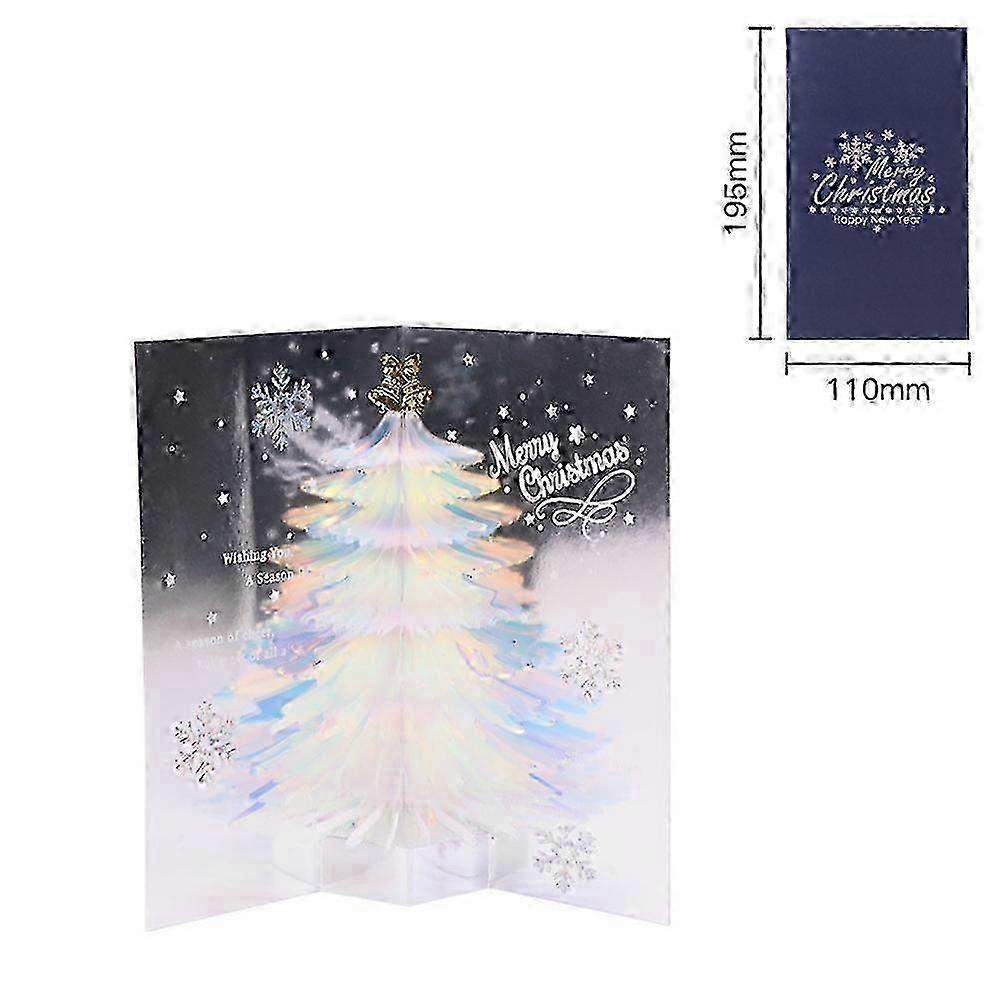 Unique Shimmering Festive 3d Mesmerizing Luminous Christmas Card Creative 3d