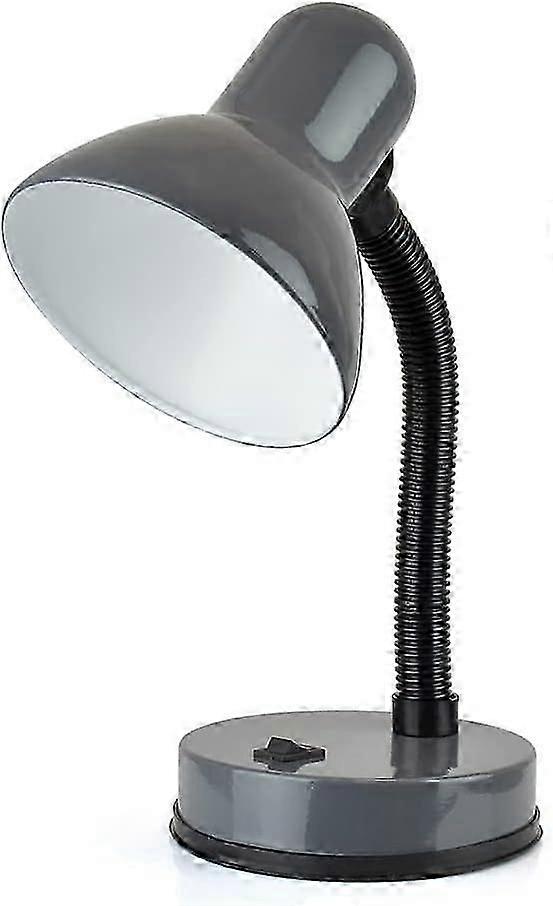 35w 'Classic' Flexi Desk Lamp with Versatile Flexible Neck - Integral On/Off Switch - Approx. 34cm Height - L958BK - Onyx Black