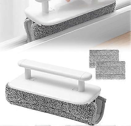Window Groove Cleaning Brush with Narrow Gap Scraper for Window Tracks, Tile Lines, Shutters, Car Vents, Keyboard (1pc)