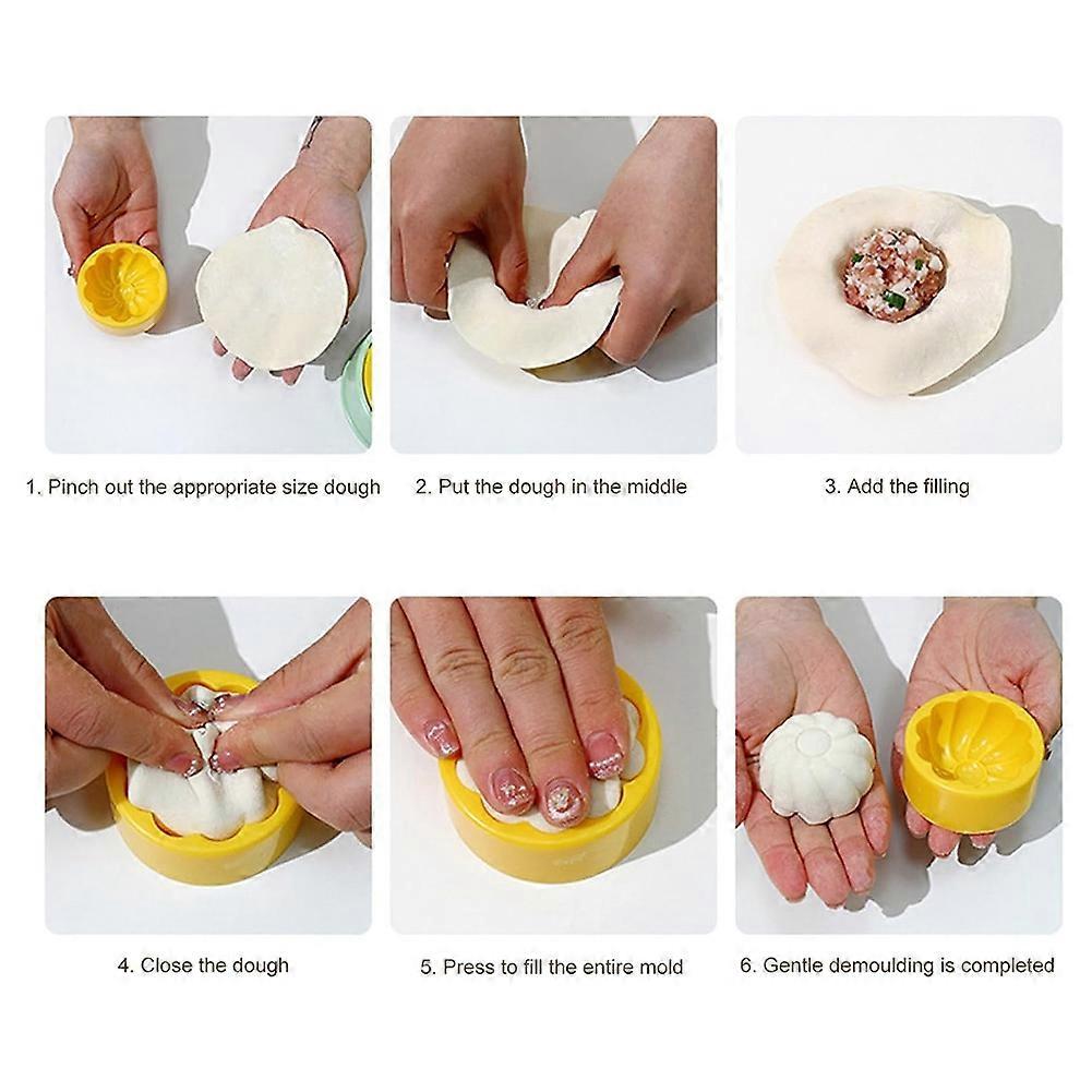 Dumpling Mold, 2pcs Dumpling Maker & Press Mold, Multifunctional Dumpling DIY Making Tool,Convenient Durable Rinseable C