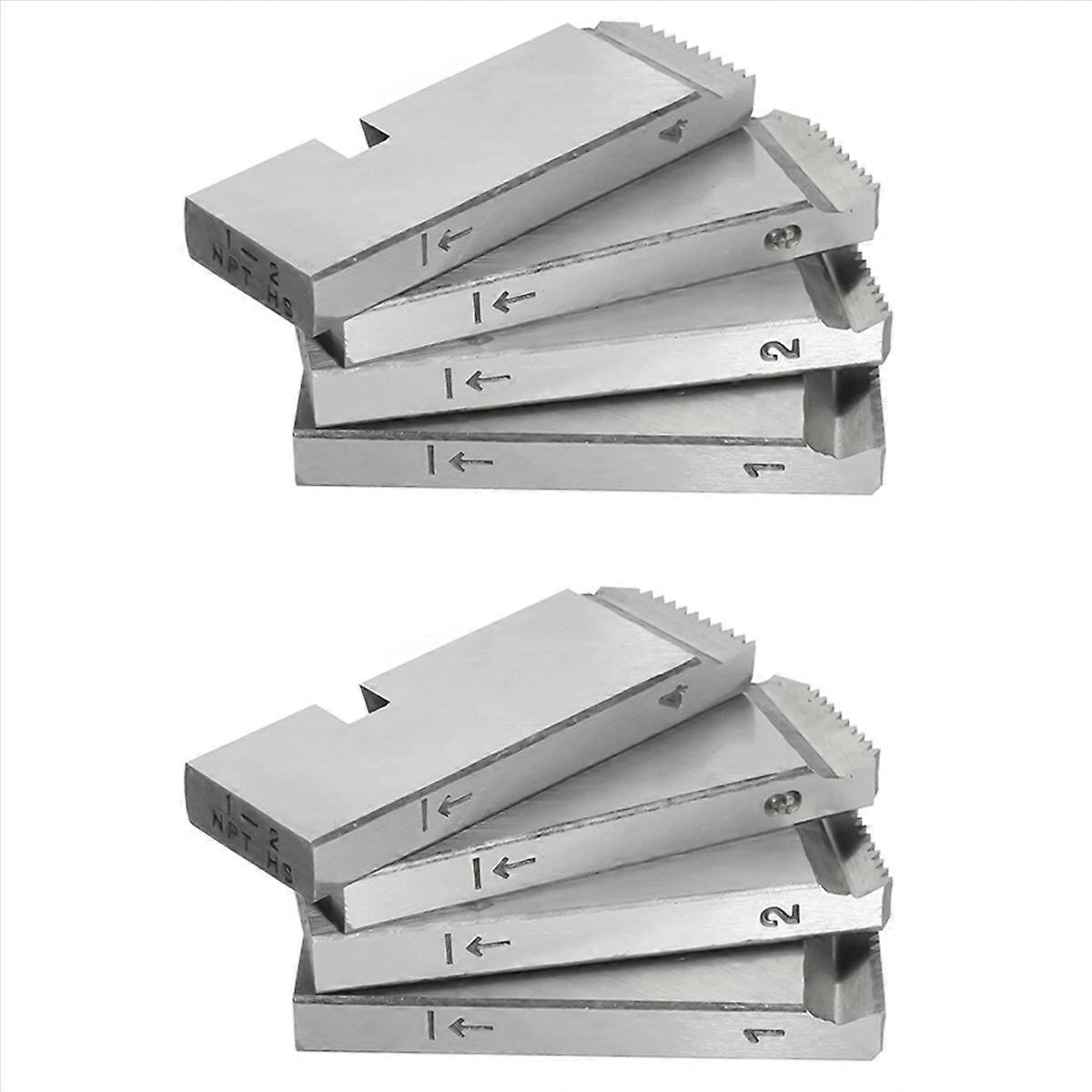 8-Pack 47770 Pipe Threader Set for ,High-Speed Threading Dies for 1-2 Inch Pipes,Universal Die Heads