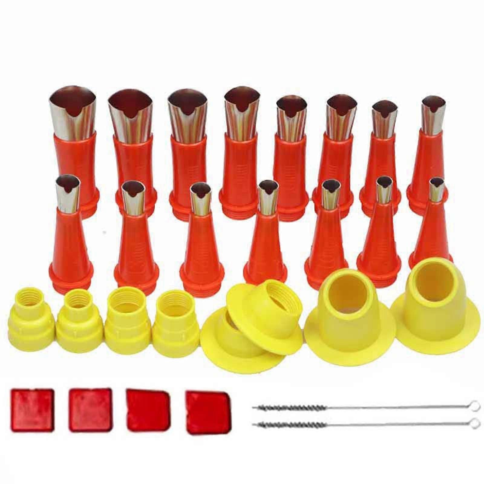 YiFudd Family Use Rubber Nozzle Tool Kit with Base, Stainless Steel Caulking Applicator for Home - Compatible with Standard Adhesive Cartridges