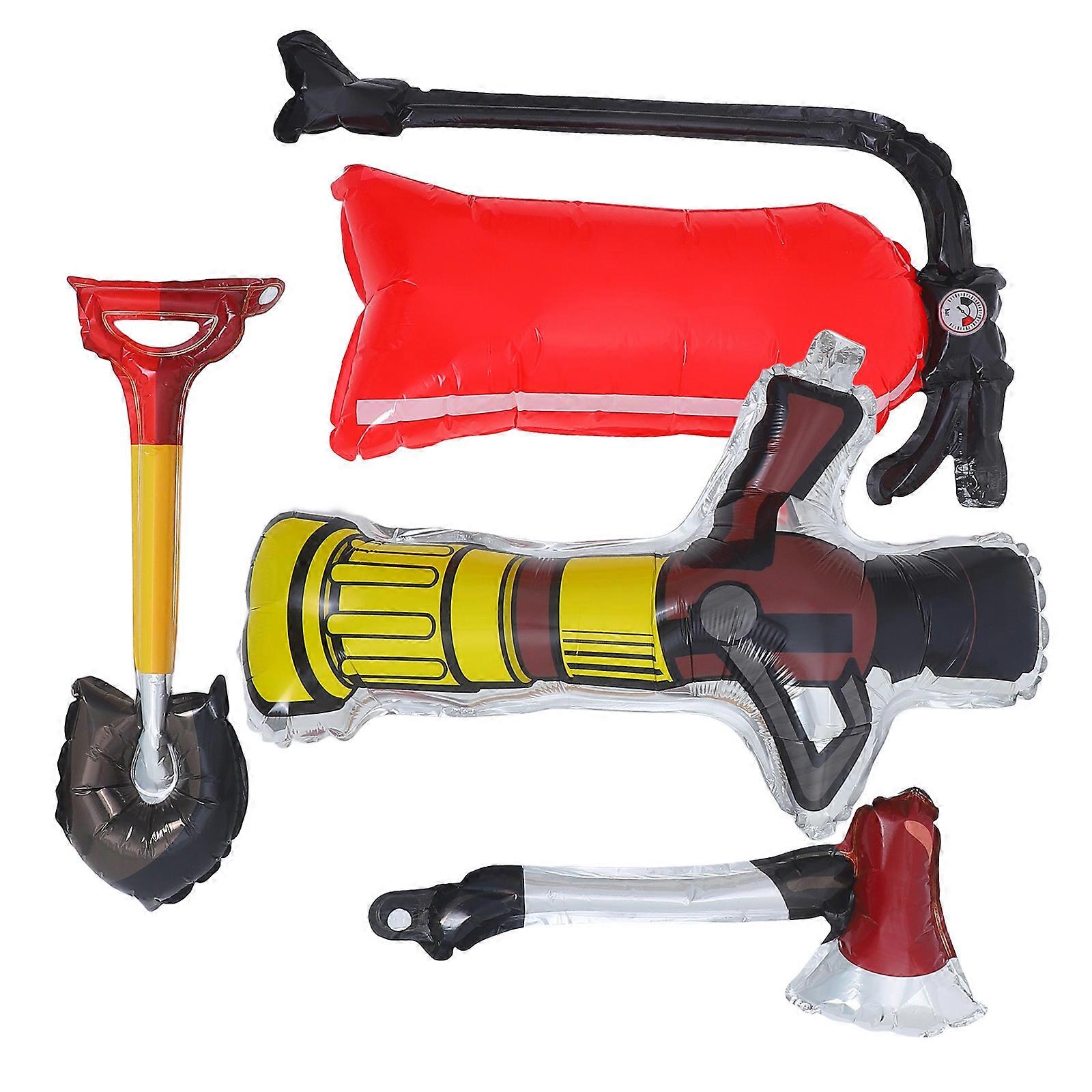 Inflatable Fire Extinguisher Balloons Firefighting Party Decoration 4Pcs