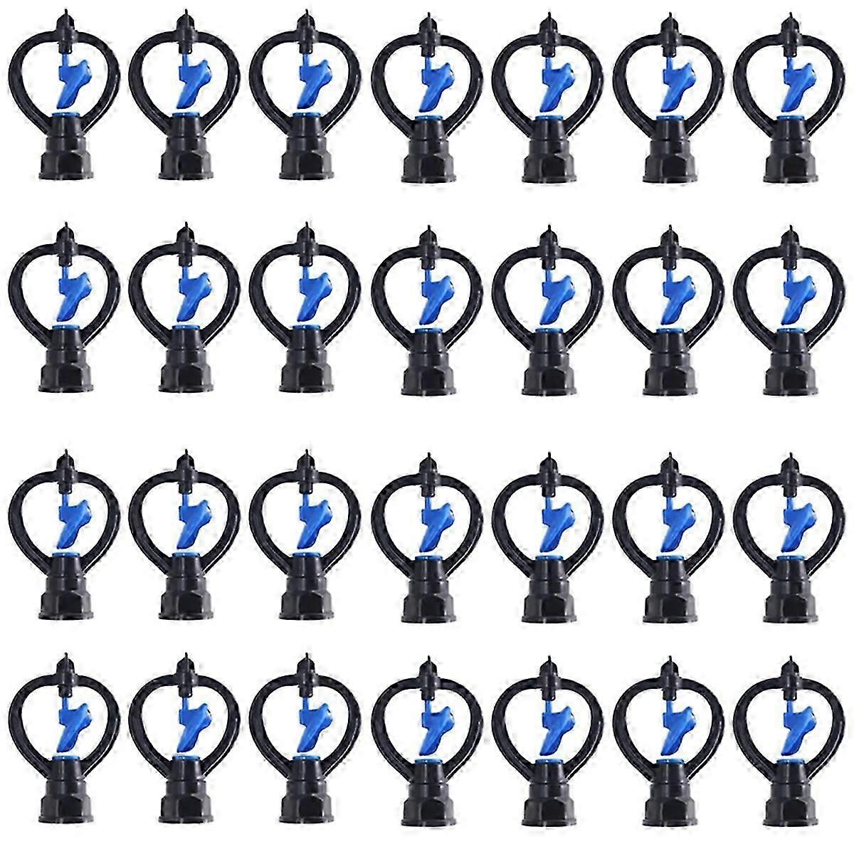 50PCS Butterfly Sprinkler Automatic External Wire Impeller Nozzle 360 Degree Automatic Rotation Spri  SH