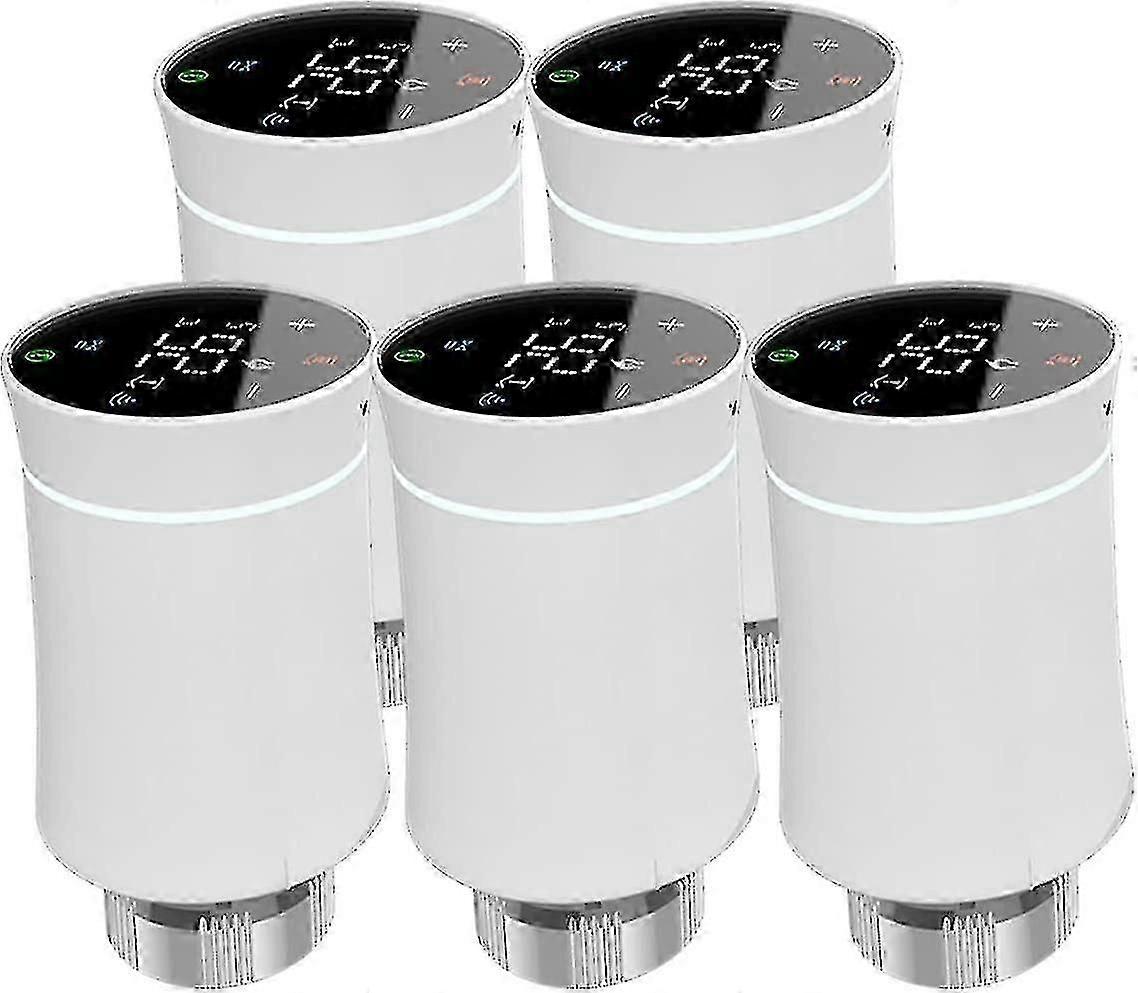 Tuya Zigbee3.0 radiatoraktuatorventil, intelligent programmerbar termostat med stemmestyring for Alexa