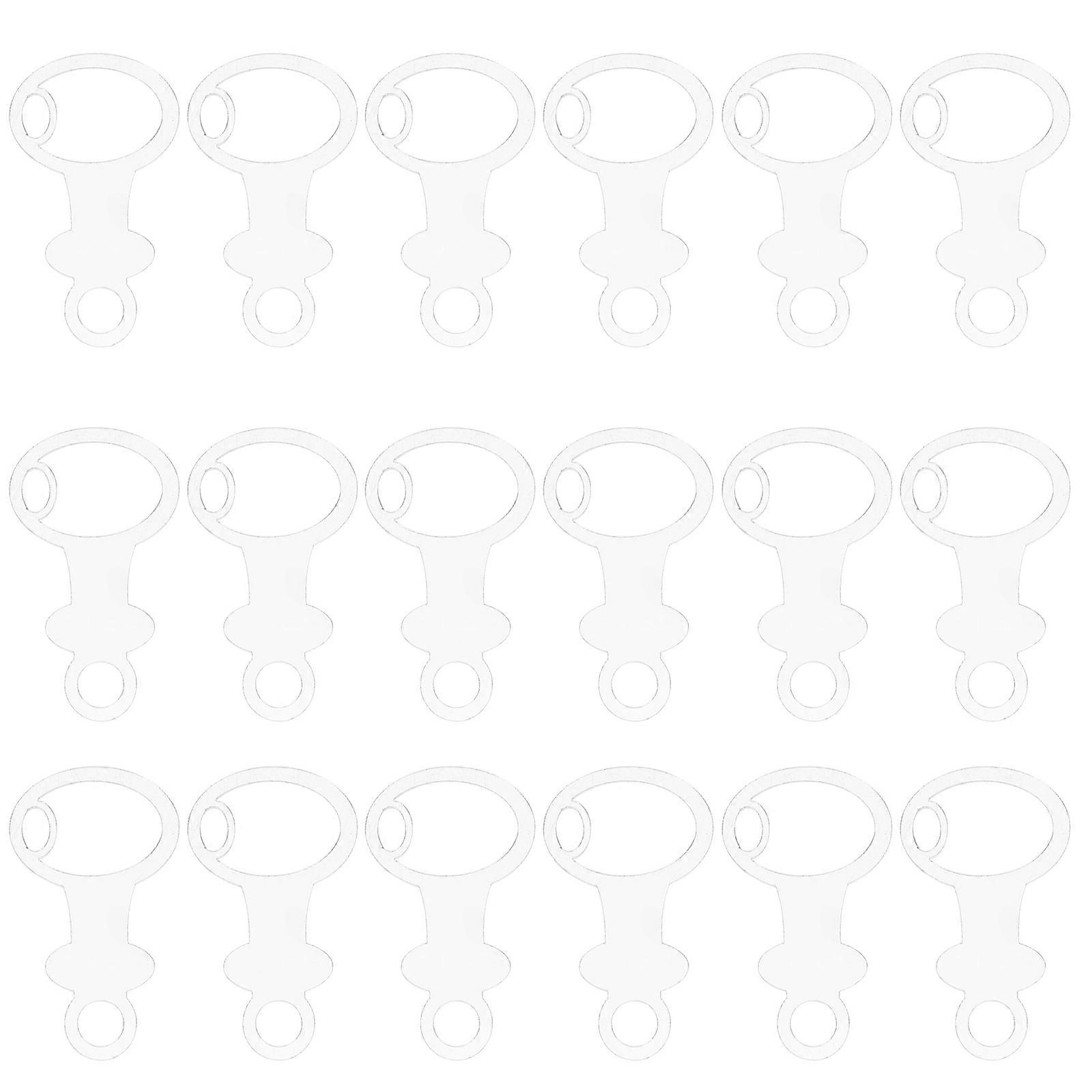 Clear Embroidery Thread Holder Floss Drops Sewing Workspace Optimization Diy Projects 5.90X3.40X0.20CM 30Pcs