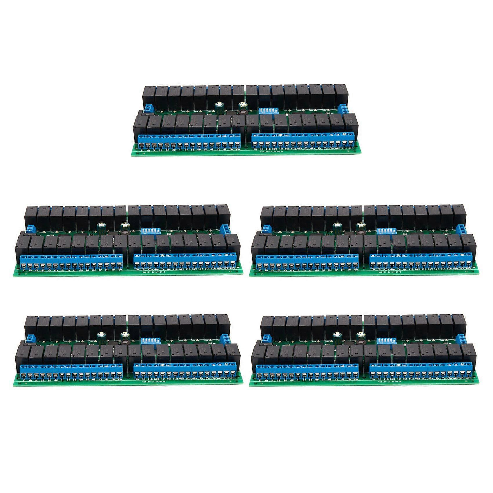 5X R421C32 DC12V 32 Channels Modbus RTU RS485 Bus Relay Module UART Serial Port Board