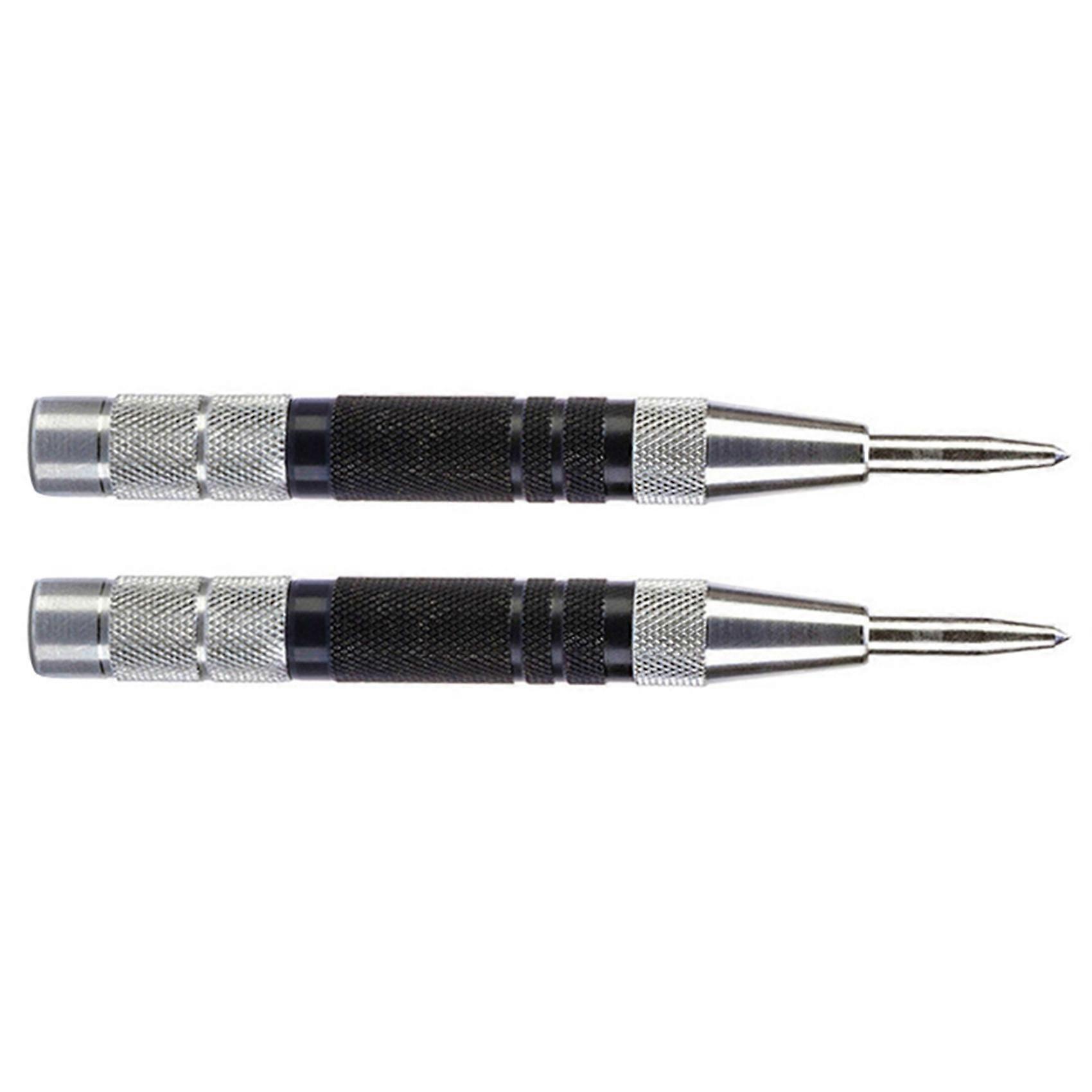 2X Super Strong Automatic Centre Punch and General Automatic Center Punch Adjustable Spring Loaded Metal Drill Tool