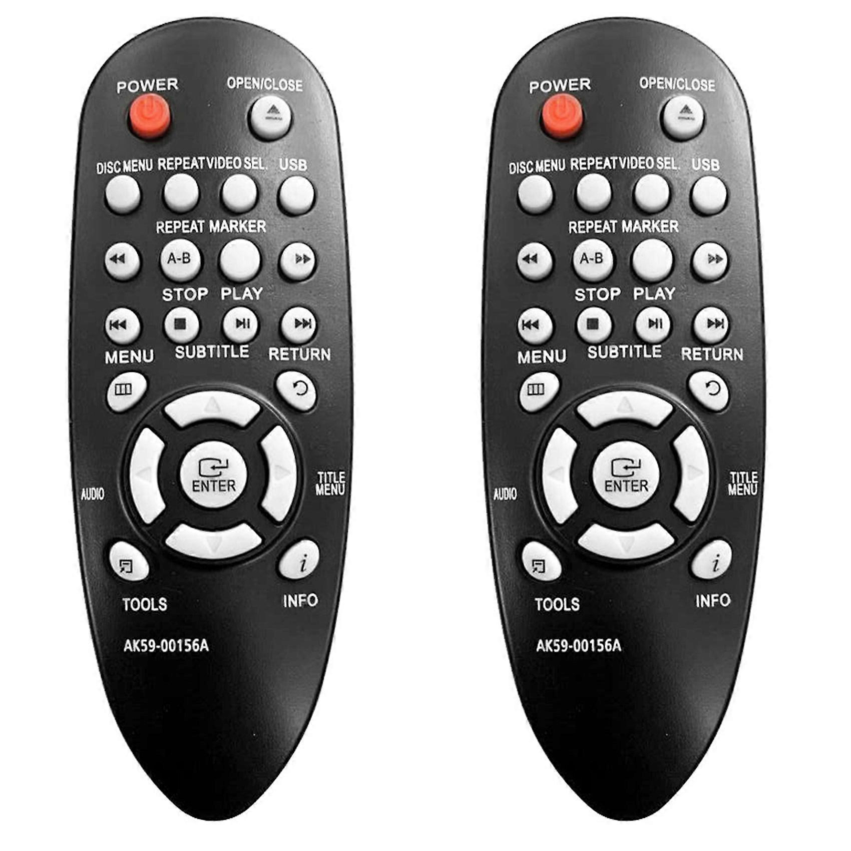 2X Replacement Remote Control for Samsung DVD AK59-00156A DVDE360 Remote Control