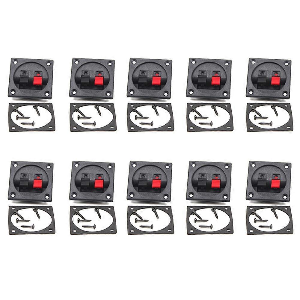 10pcs Speaker Terminal Board Connector Plates for Audio System Enhancements and DIY Projects Speaker Clip Cable Clip