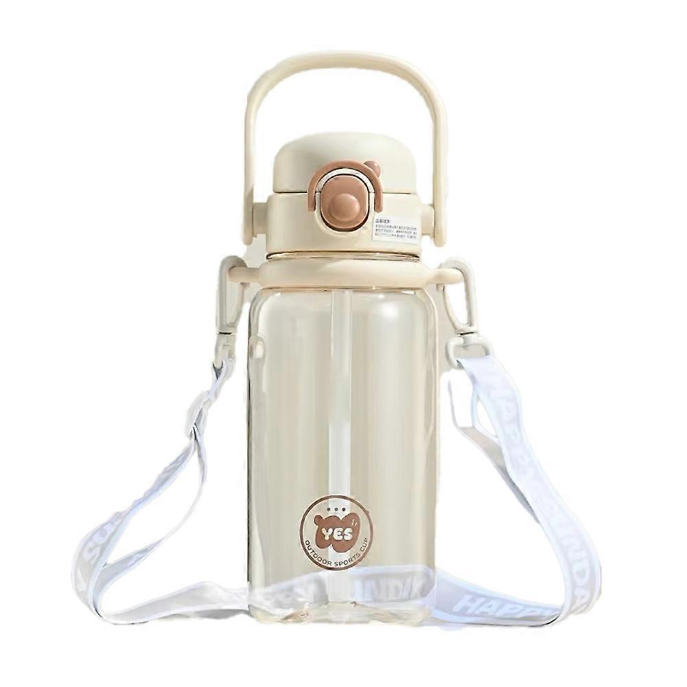 1000ML Large Capacity Water Bottle with Straw Kid Drinkware,A