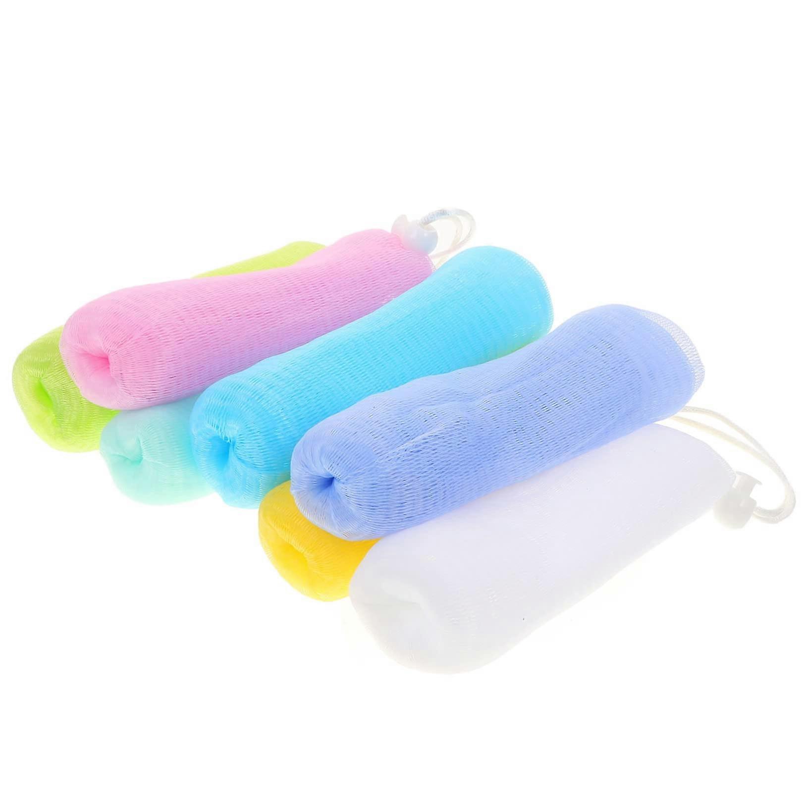 7pcs Soap Foaming Net for Shower and Bath with Mesh Soap Pouch Rich Lather Quick Dry Hanging