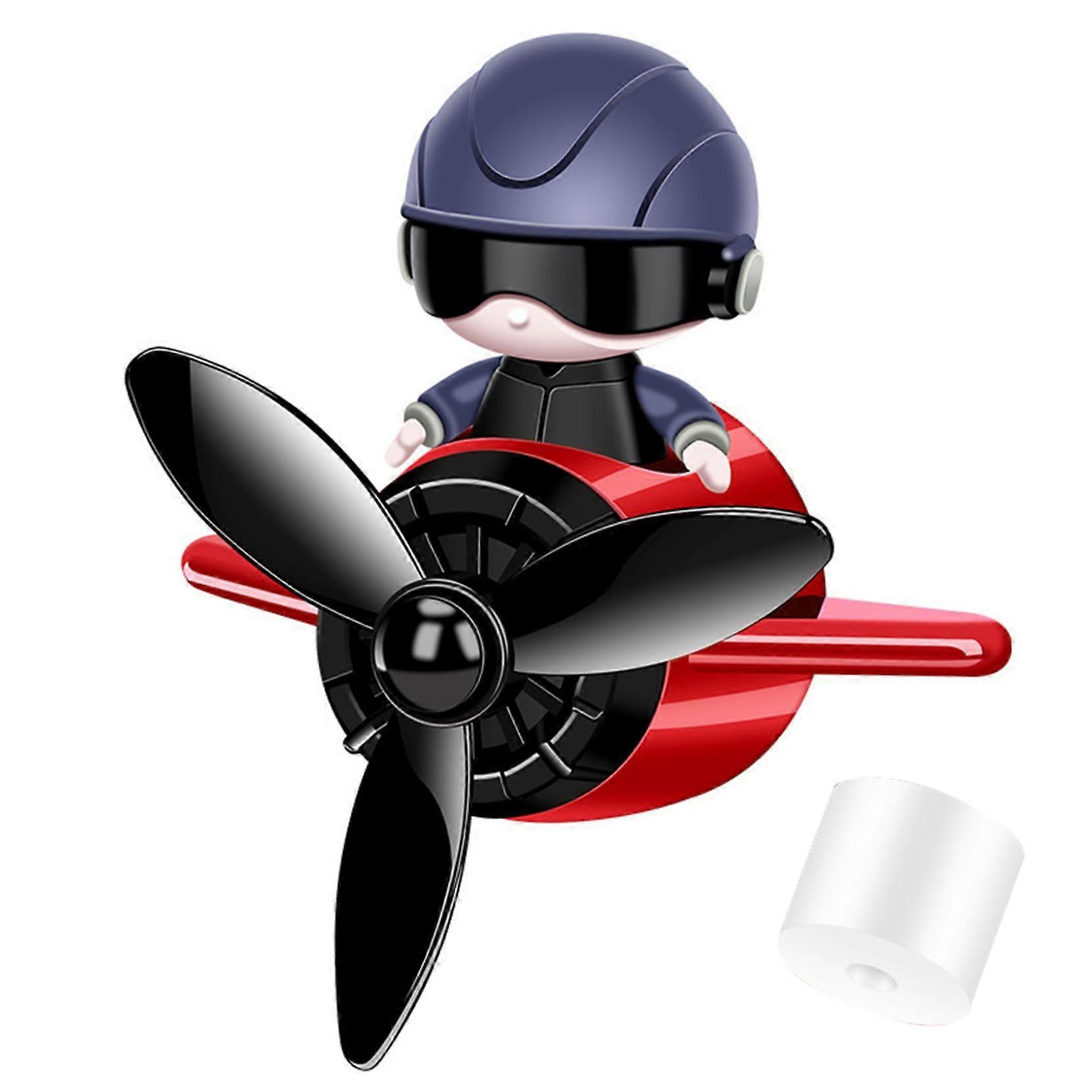 Retro Car Vent Clip Air Freshener with Rotating Wing Design and Gardenia Scent Tablets