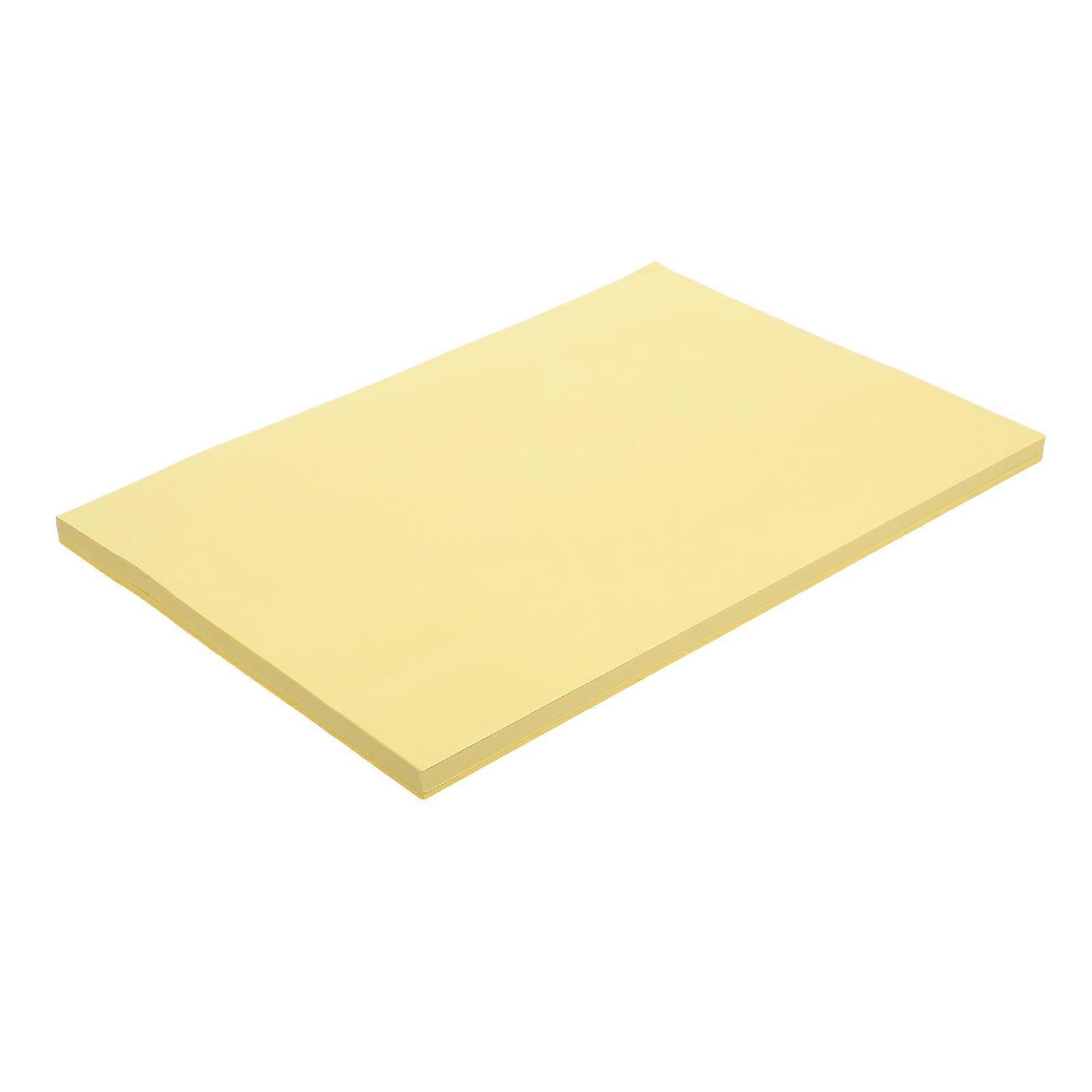 200Pcs Light Yellow Copy Paper for Office Reports and Projects Printing