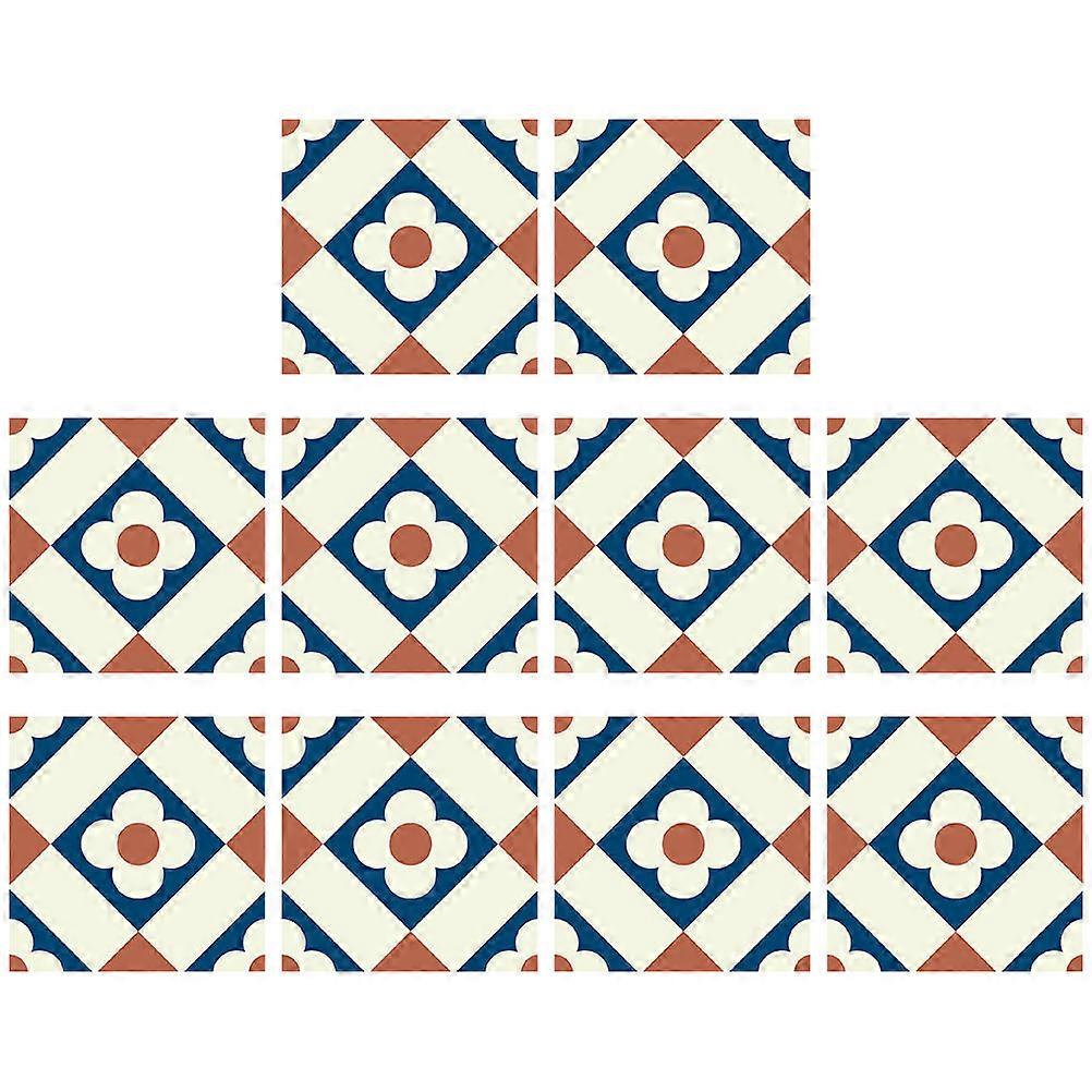 Multi Color Geometric Tile Stickers for Wall Decoration 40 Sheets