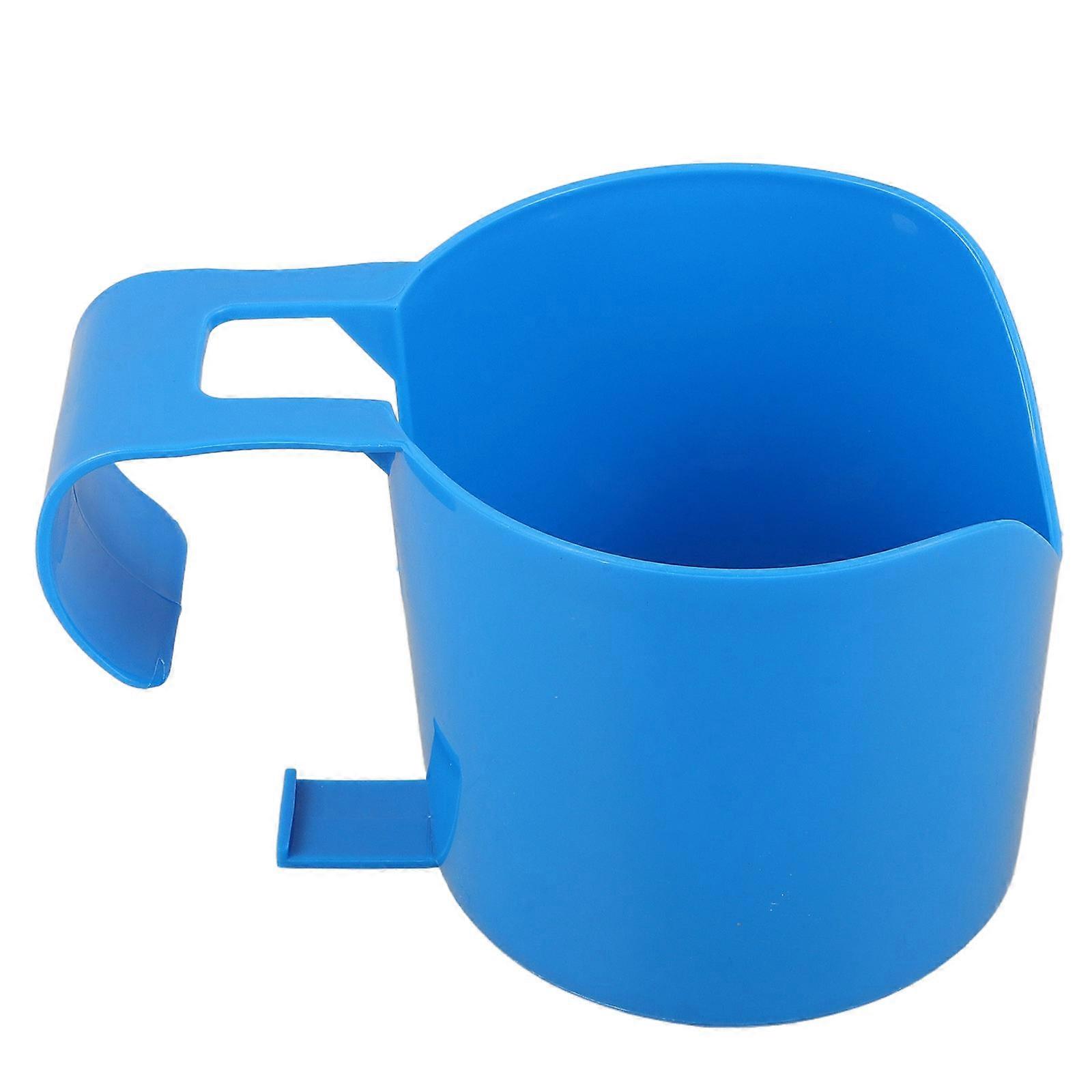 Blue Plastic Pool Cup Holder Beverage Rack for Pool Side