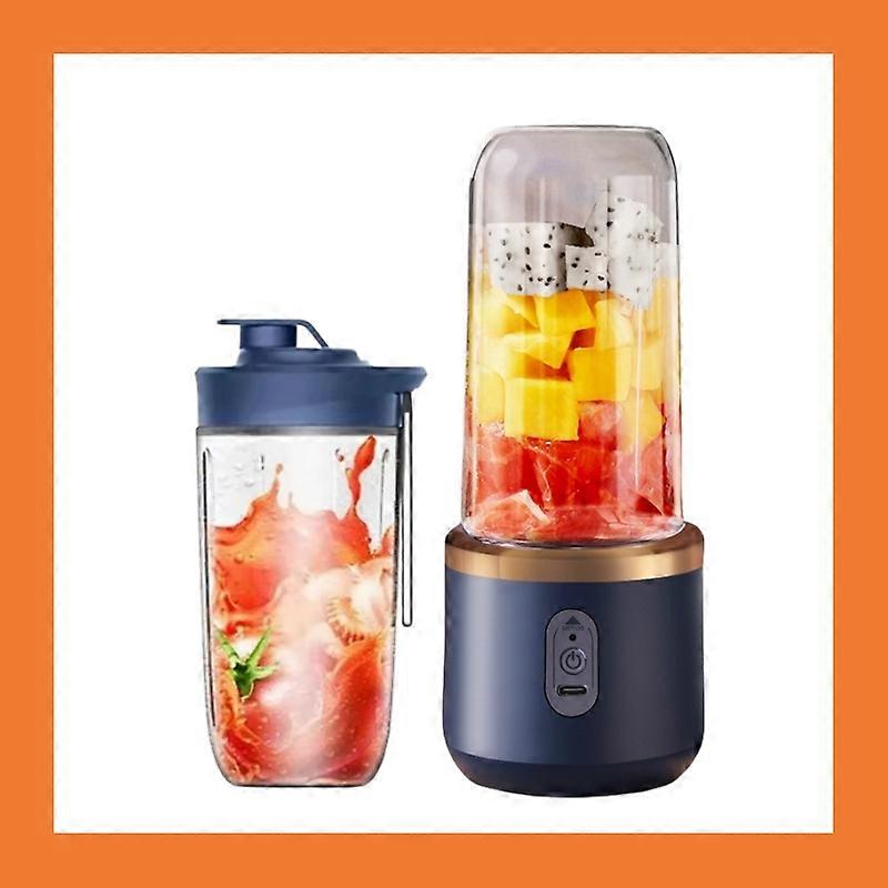 Double Cup Multi-Functional Mini Juicer Portable Juice Cup Portable Blender Bottle Usb Rechargeable Mixer Machine Kitchen Tool