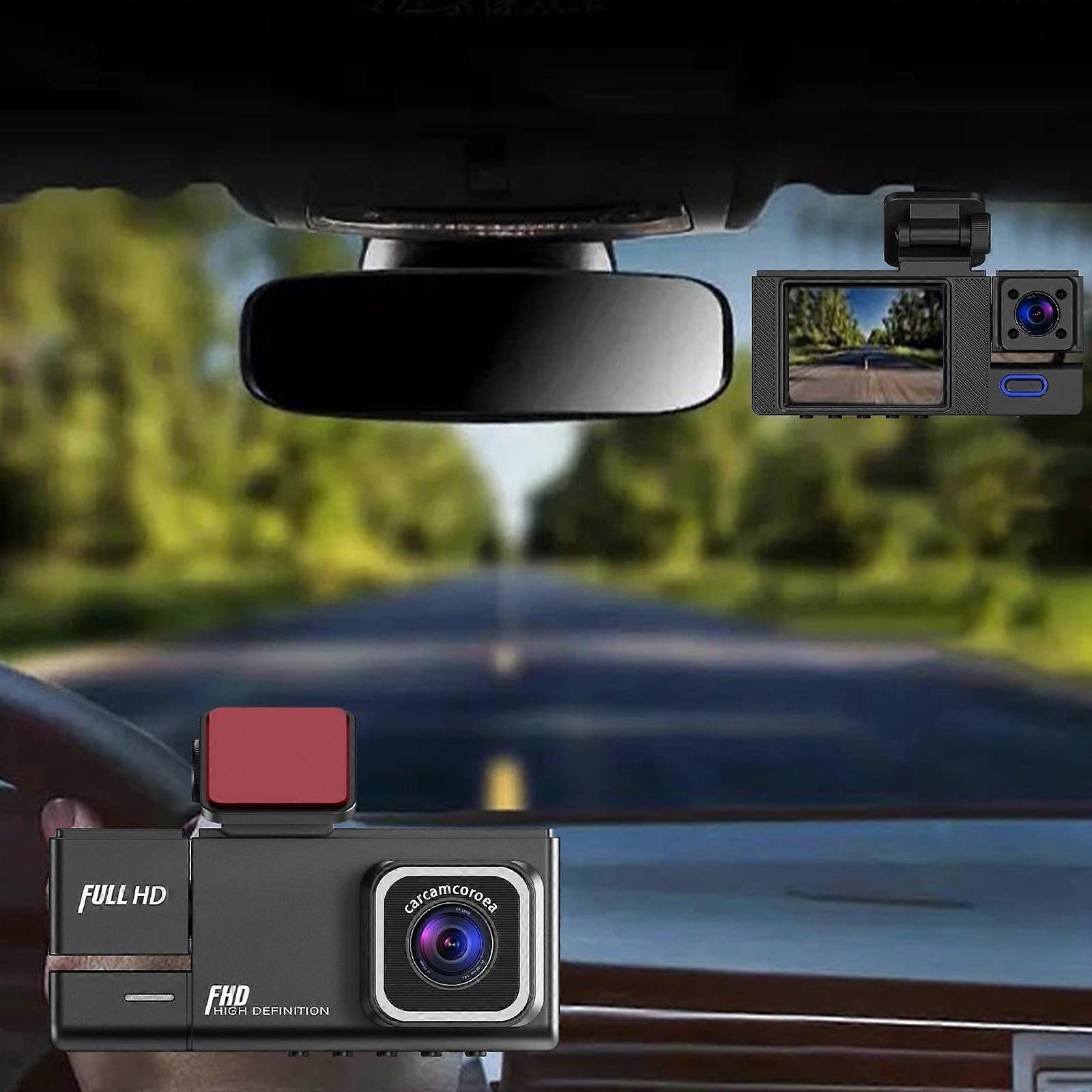 Dual Dash Cam 1080P with Infrared Night Vision, Motion Detection, G-Sensor, Loop Recording, compatible with cars