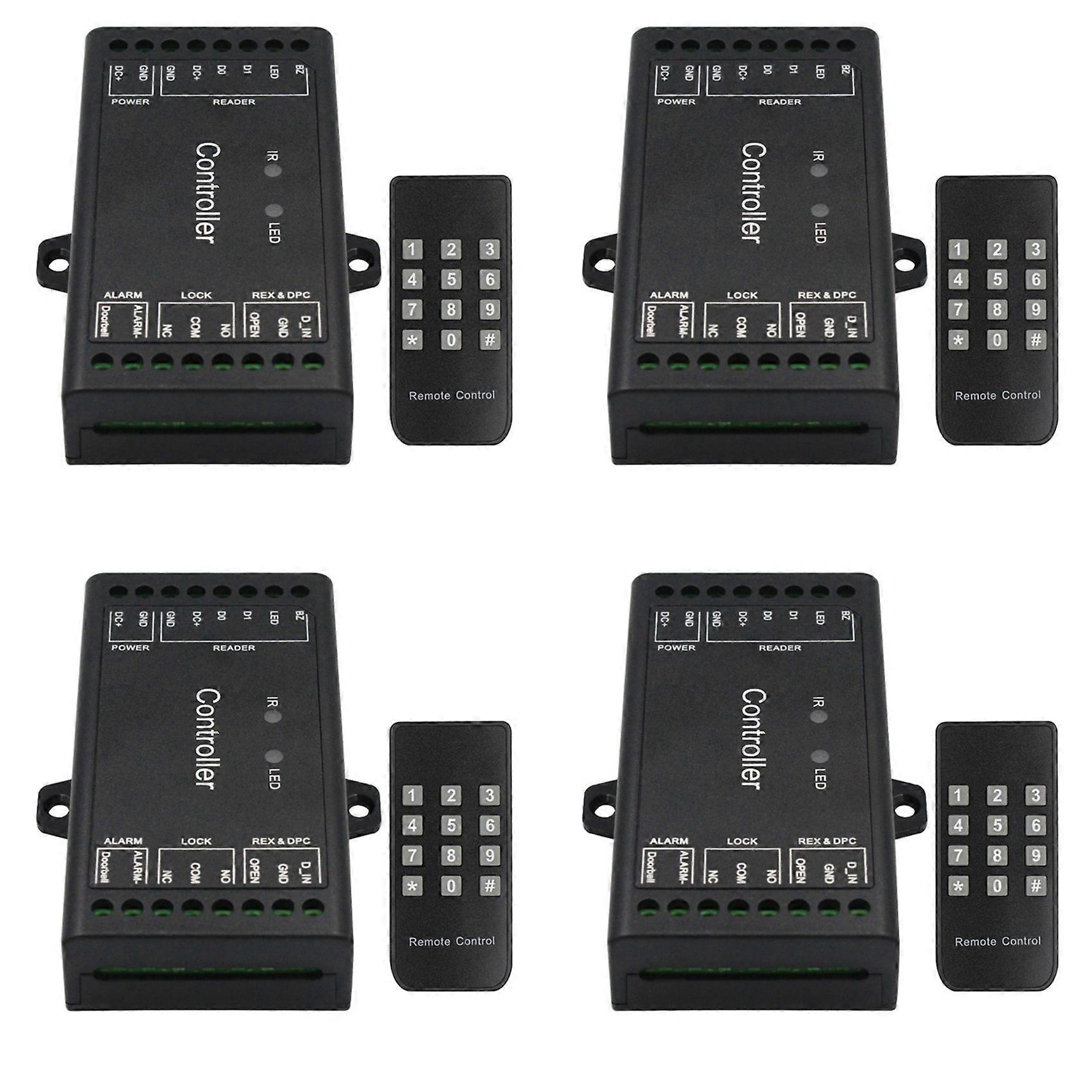 4X TUYA Wifi Controller Single Door Remote Control Access Control Board Panel 12V Wiegand 26-44 Bits Input 1000 User