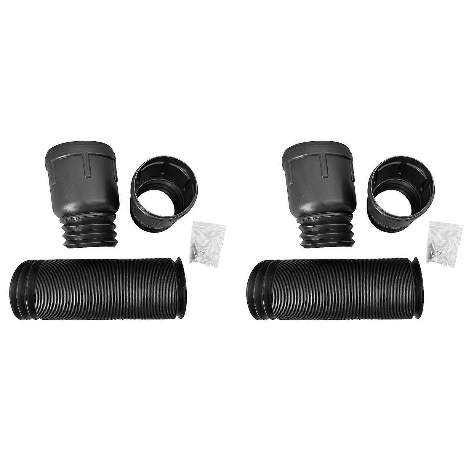 ZYWEyh 2Set Flexible Downspout Extensions, 18-59 Inches Extendable, Durable Drain Connector Compatible with Rain Gutters