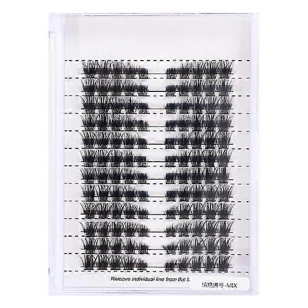 Individual false eyelashes in different lengths and styles model 2 Black