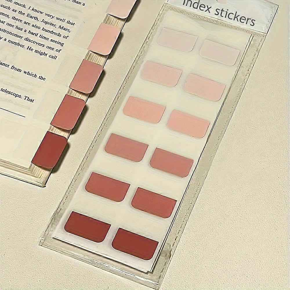 120pcs of Gradient Writable Index Tabs, Versatile Colored Sticky Notes for Organizing Files And Documents, 9.05 X 2.95 Inches
