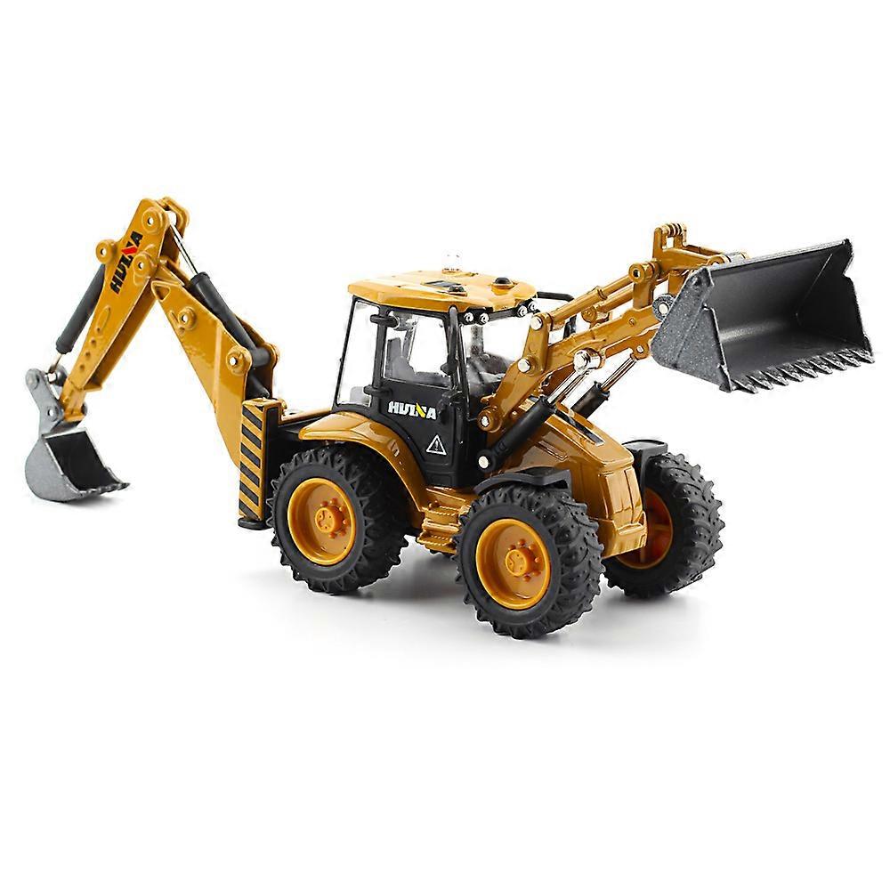 Huina 1/50 Miniatures de voiture en m��tal chargeur camion pelle sur chenilles mod��le chenilles jouets pour gar?on moul�� sous pression v��hicu