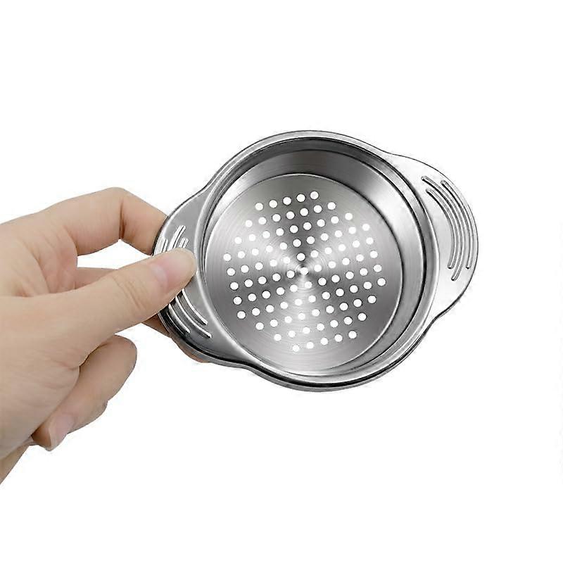 Stainless Steel Can Strainer for Tuna and Vegetables, Universal Fit, Quick Liquid Drain, Rustproof