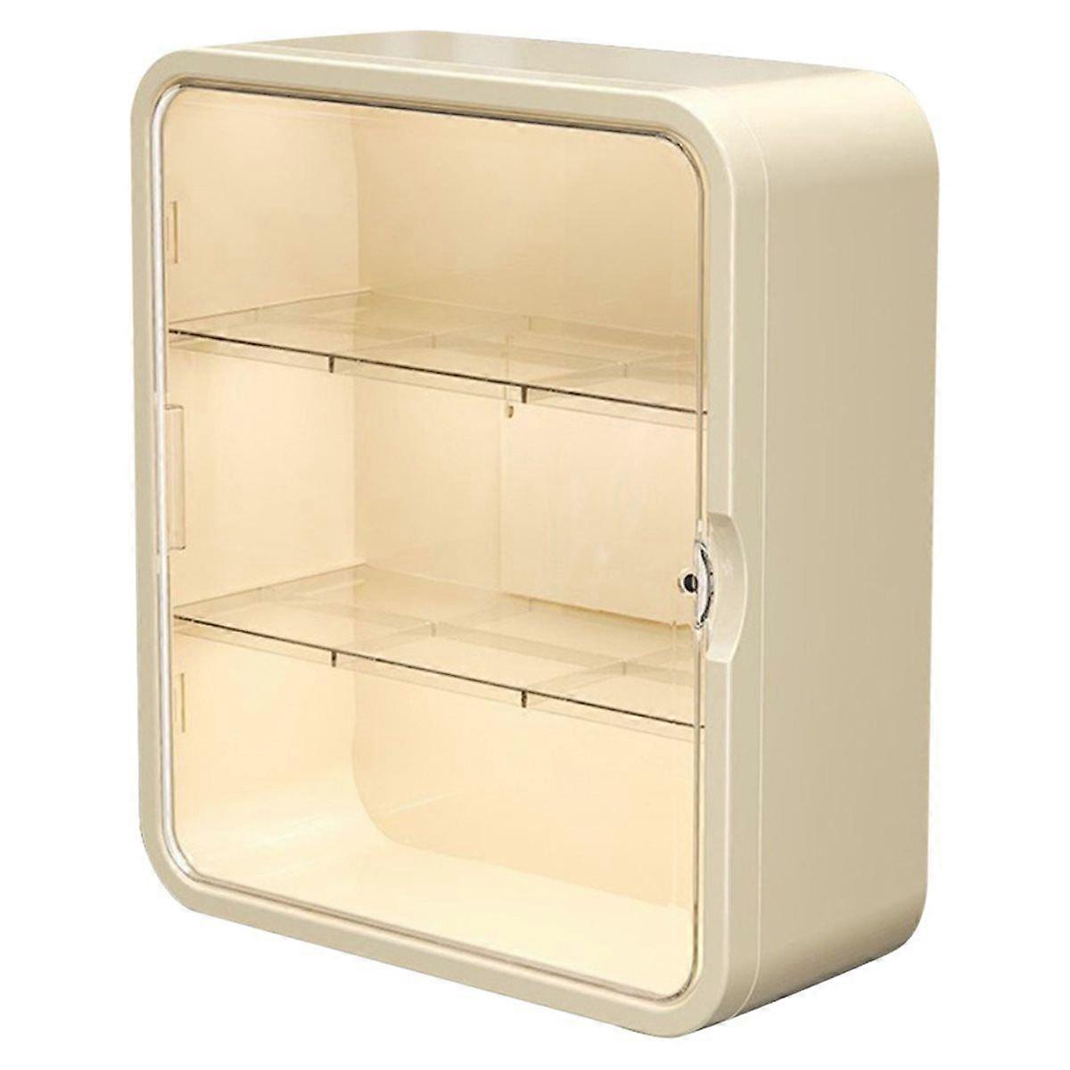 No Punching Installation Wall Hanging Cabinet Transparent Drawer-Type Large-Capacity Multi-Layer St