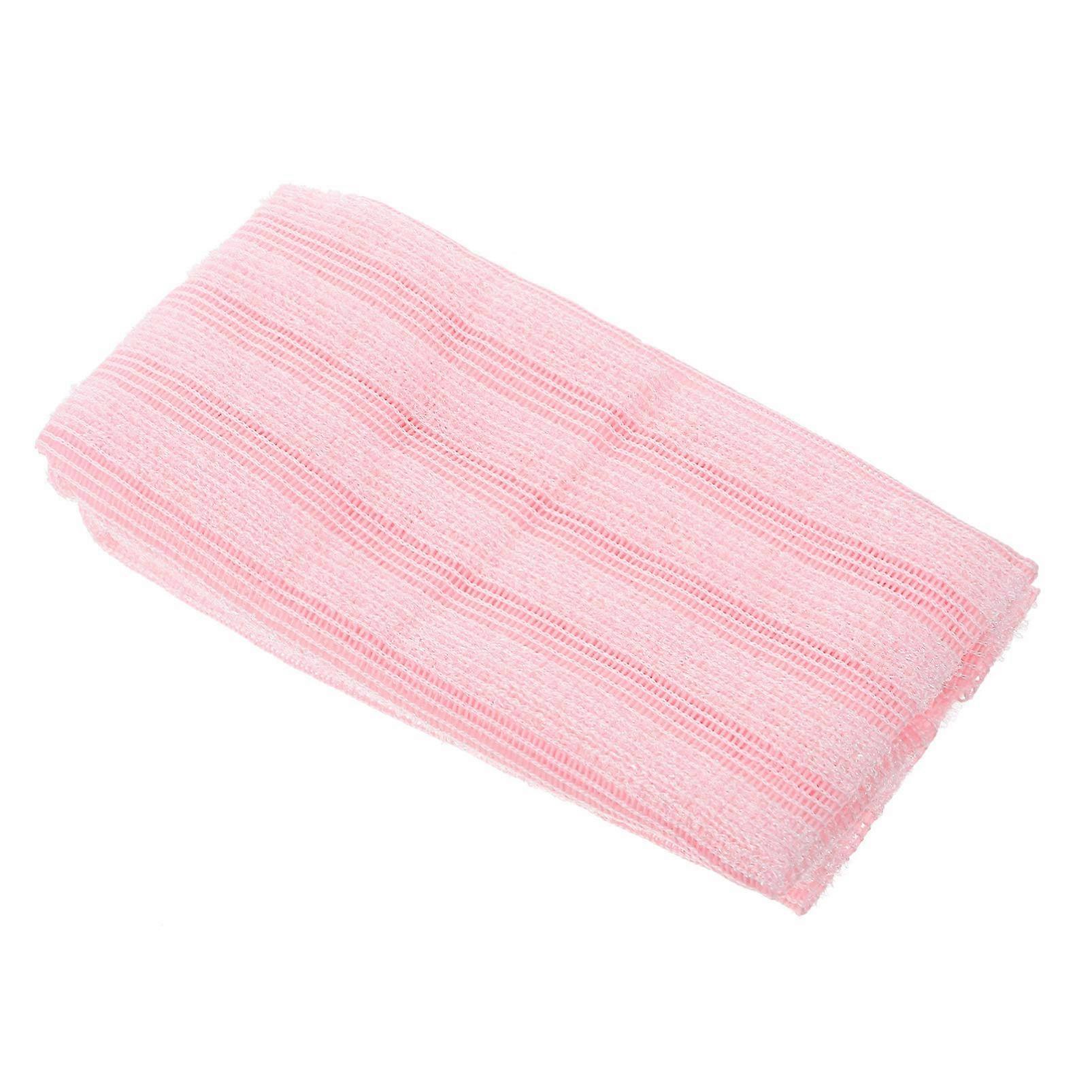 Exfoliating Bath Towel with DualSided Back Scrubber and QuickDrying Honeycomb Weave