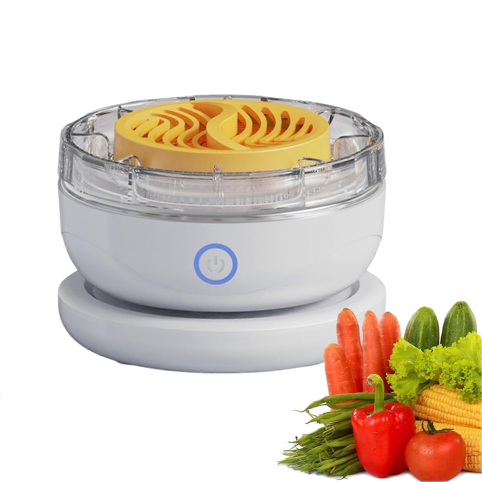 Vegetable Washing Machine with Rotation Cleaning Tech, Automatic Fruit and Vegetable Cleaner, Rechargeable Kitchen Tool