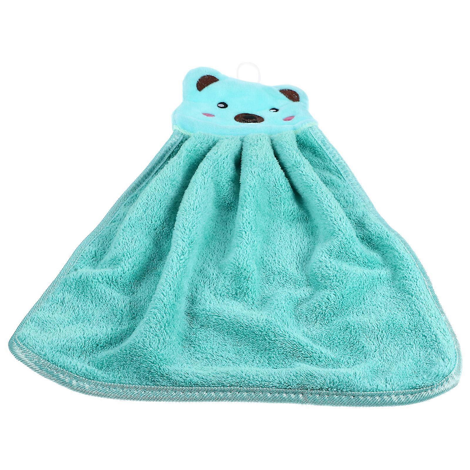 Decorative Kitchen Towel Fast Drying Easy Cleaning Cartoon Style 1Set