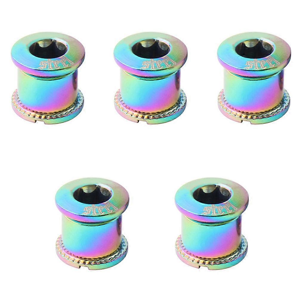 Bike Chainring Wheel Screw for Single Disc Bolt 5Pcs Replacement