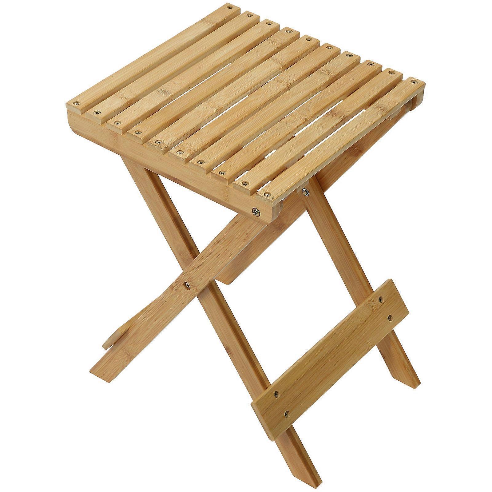 Portable Folding Bamboo Stool Small Bamboo Stool for Home Use