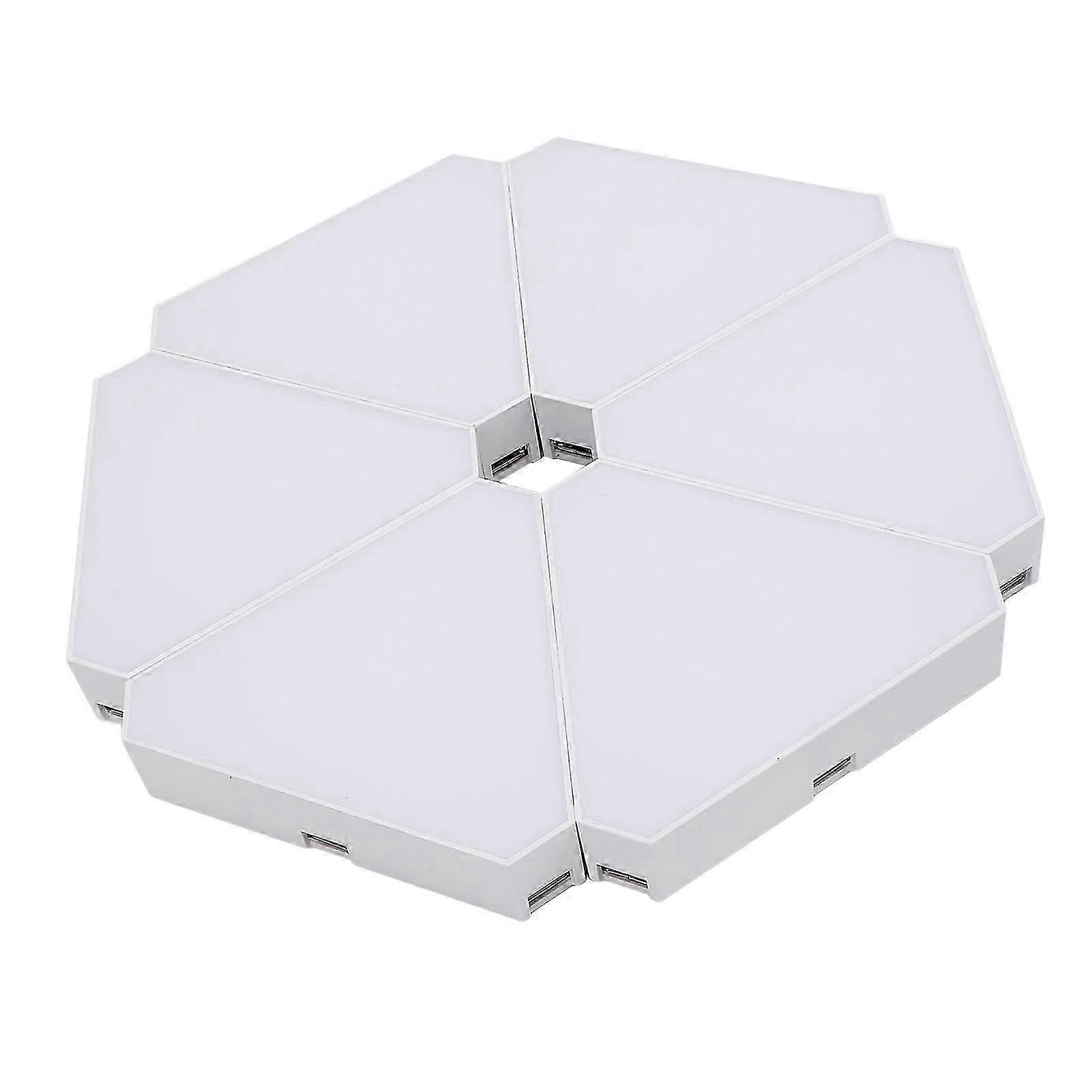 25-26 6 Sets Triangle LED Light Triple Control Method USB Music Sync RGB Triangle Wall