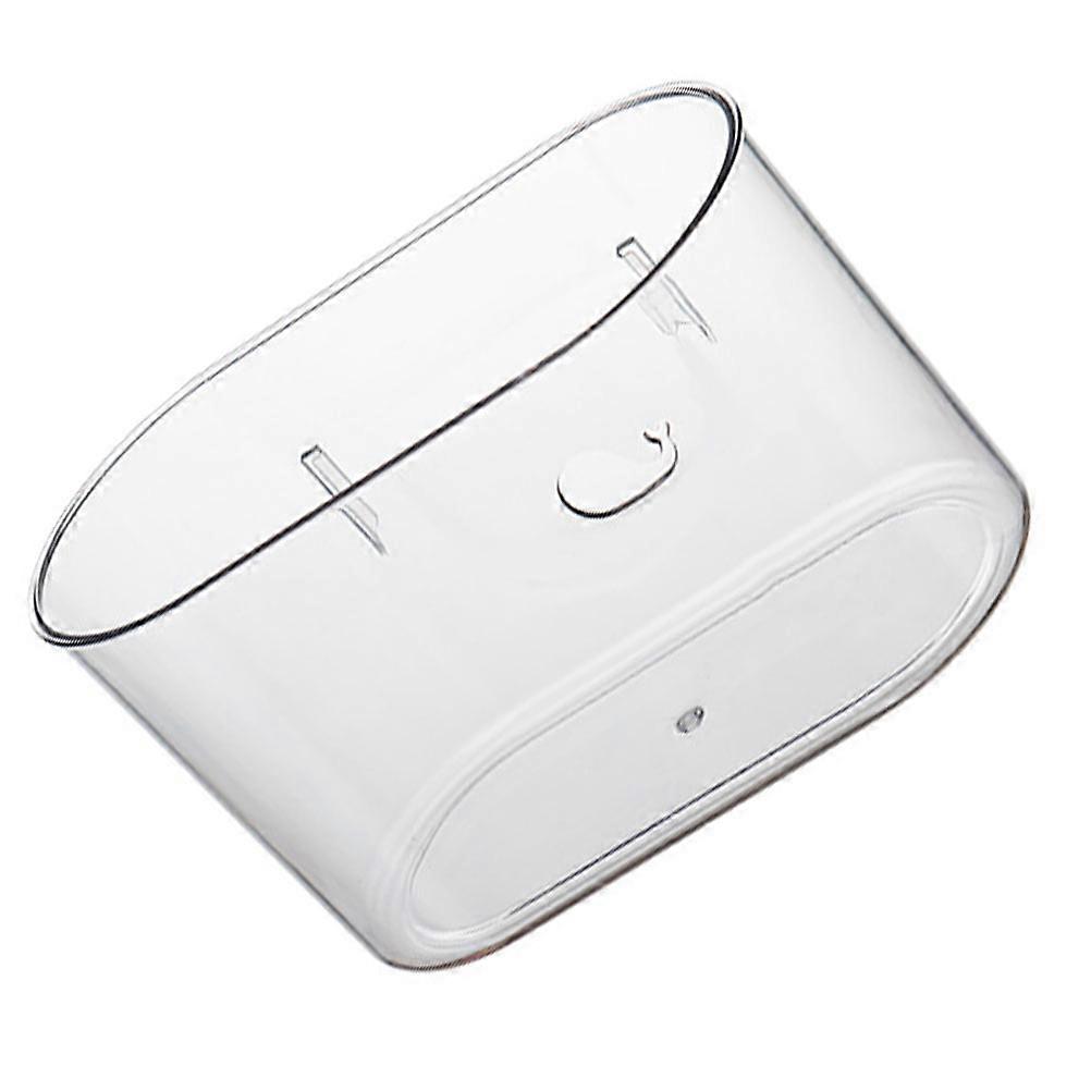 Trash Can Kitchen Plastic Wall-Mounted Rectangular Transparent Pet for Daily Use Household Users 1Pcs