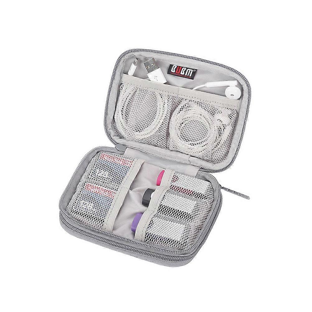 Earphone Holder Data Cable Bag for Storage 1Pcs Light Grey
