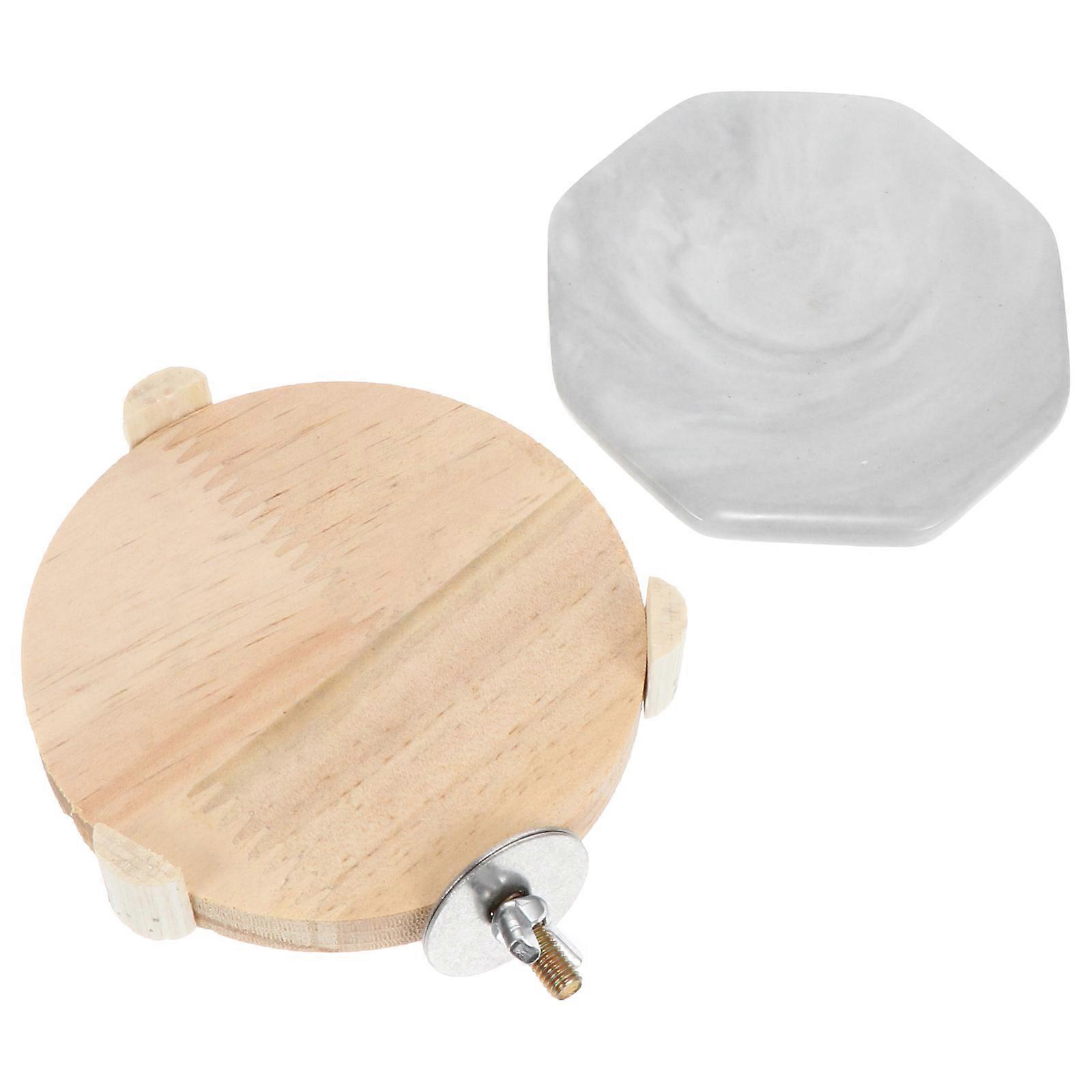 Ceramic Hamster Cooling Board Pet Summer Cold Plate with Rack 3Pcs