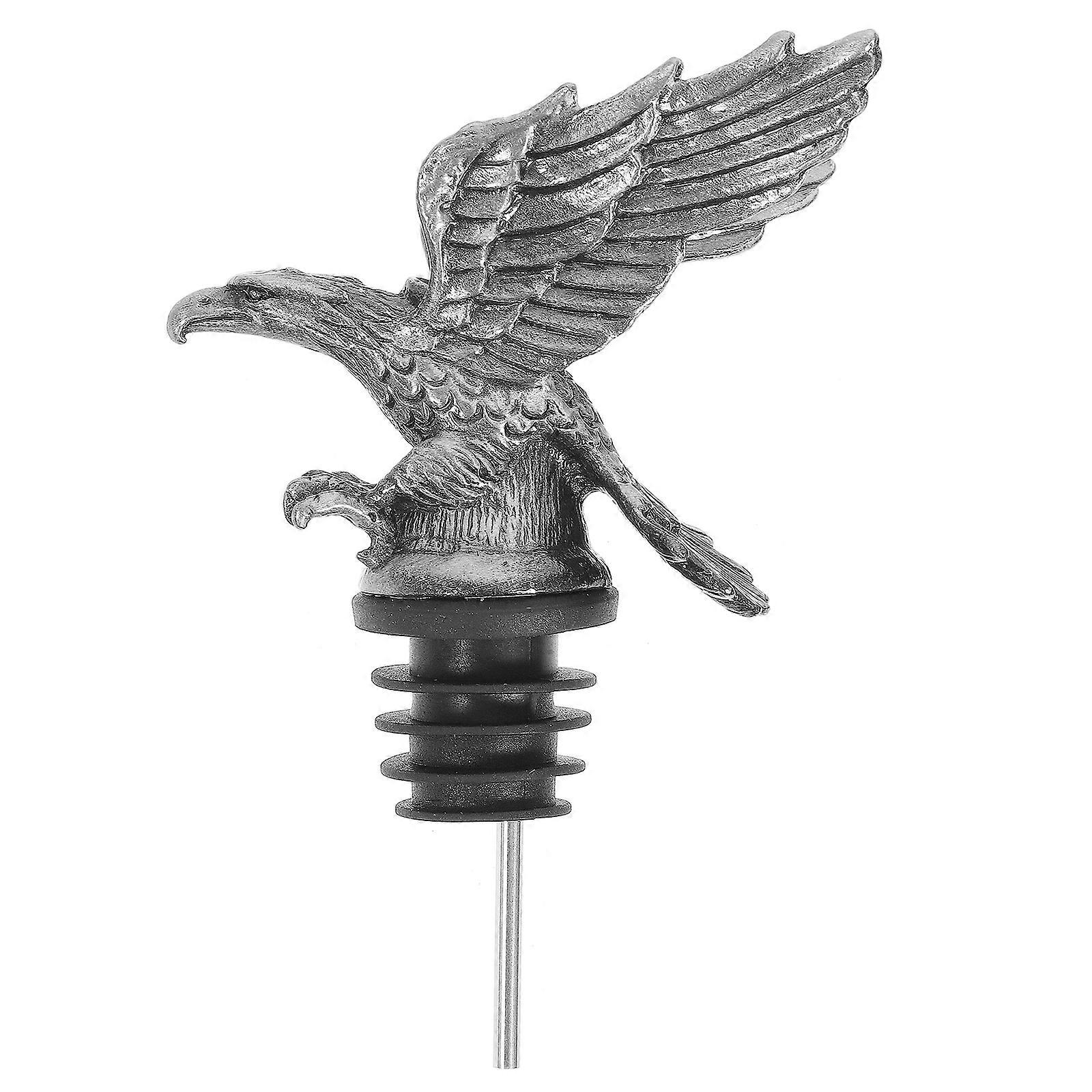 Grey Zinc Alloy Eagle Modeling Wine Pourer Spout for Wine Use