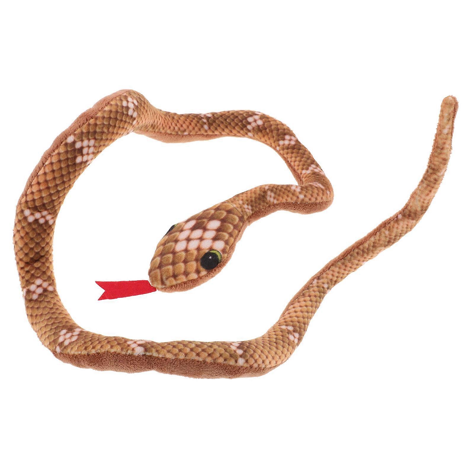 Interactive Cat Toy Snake Plush with Catnip for Indoor Cats 2Pcs