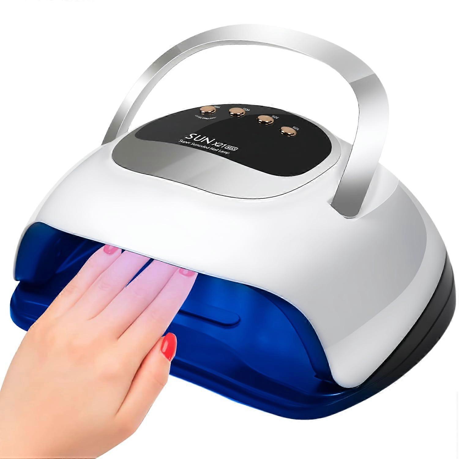 320W UV LED Nail Lamp with 72 Beads, Fast Drying Gel Nail Light with Timer and Automatic Sensor