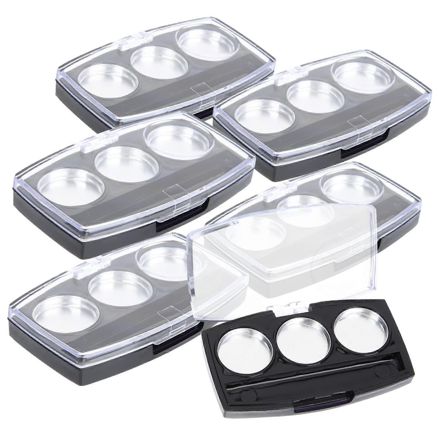 10 Pack Empty Eyeshadow Palette with Clear Lid, Refillable Makeup Storage for Lipstick and Blush