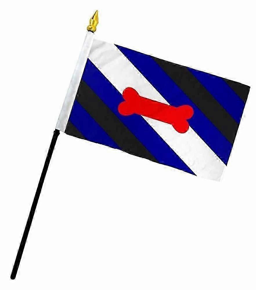 Puppy Pride Flag Desk Table Plastic Stick Staff Xm 708